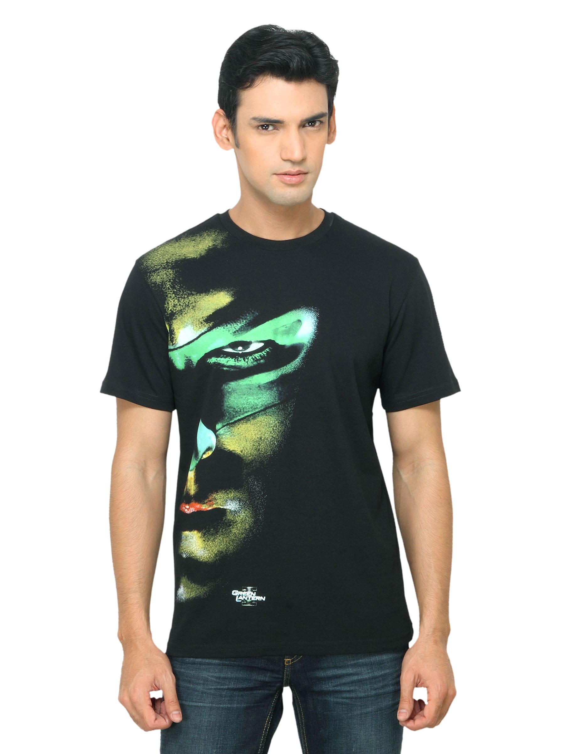 DC Comics Men Green Lantern Black T-shirt