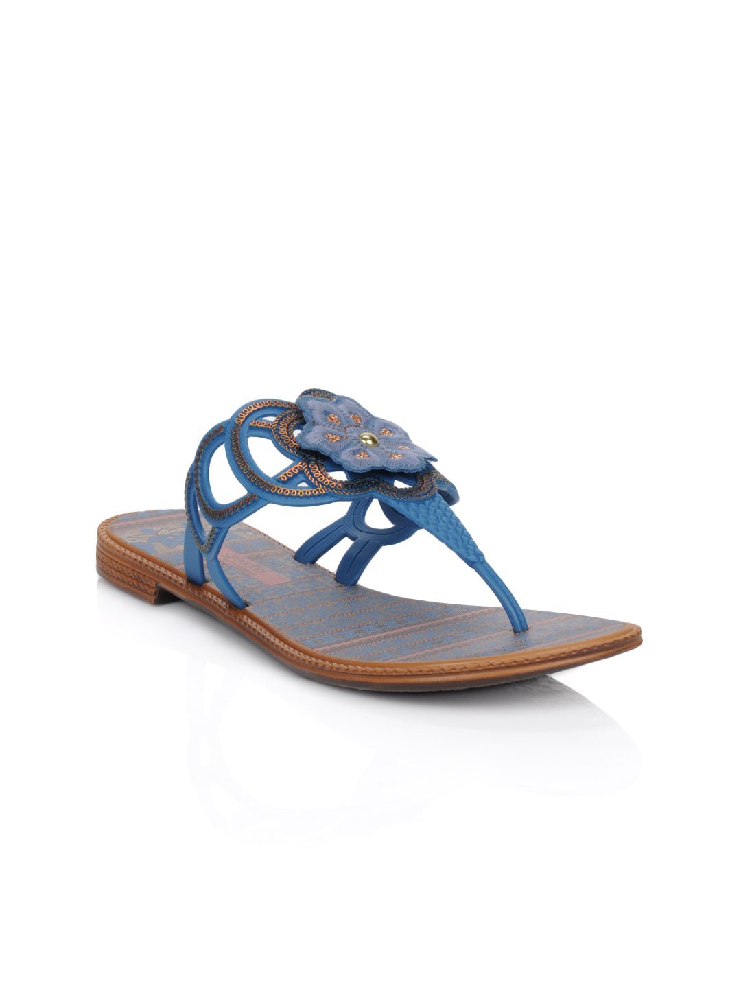 Grendha Women Jola Cigana Blue Flats