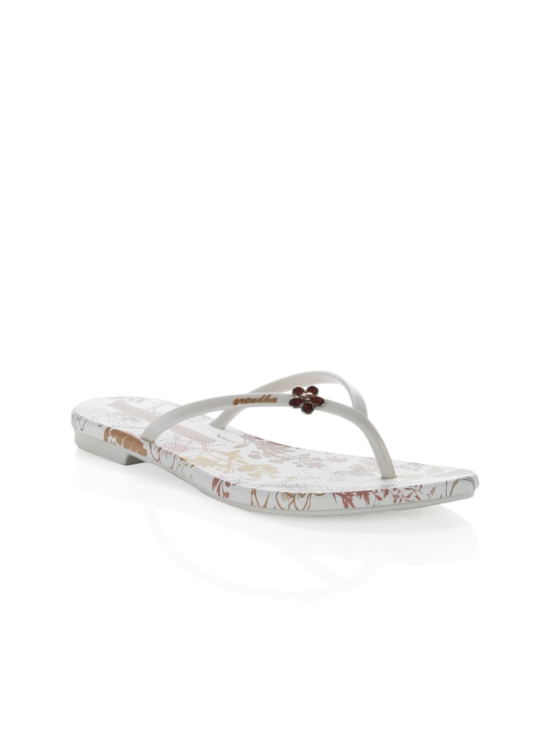 Grendha Women Ciaudia White Flats
