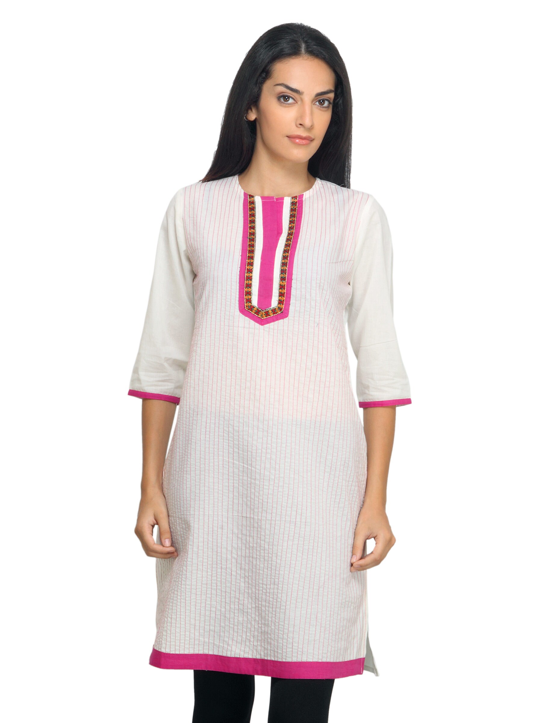 Mother Earth Women White Kurta