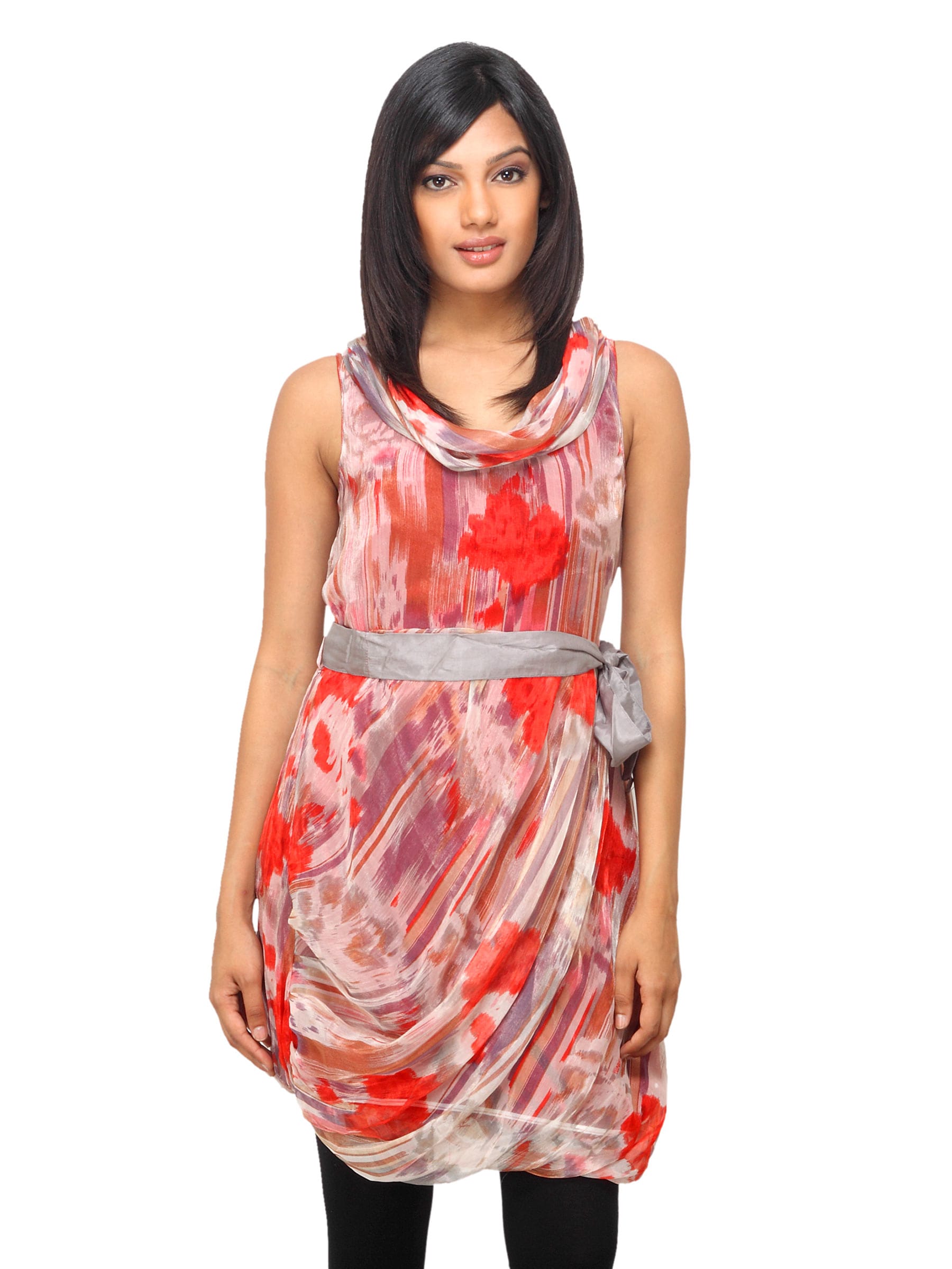 Sepia Women Printed Red Dress