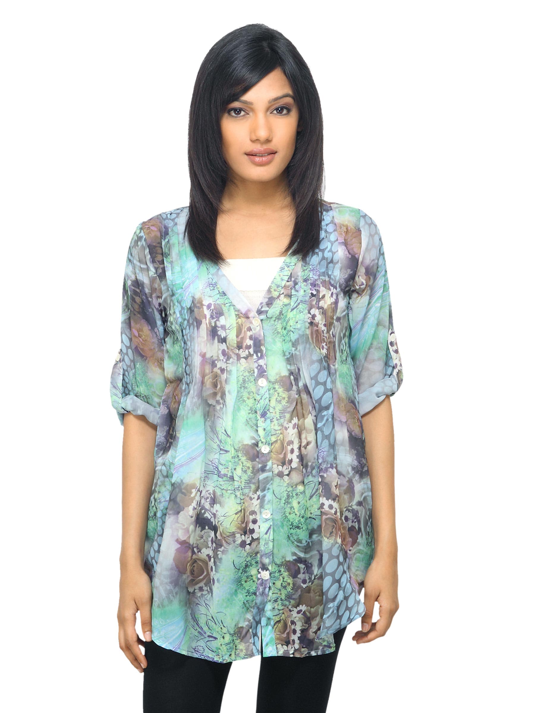 Sepia Women Printed Multi Coloured Top