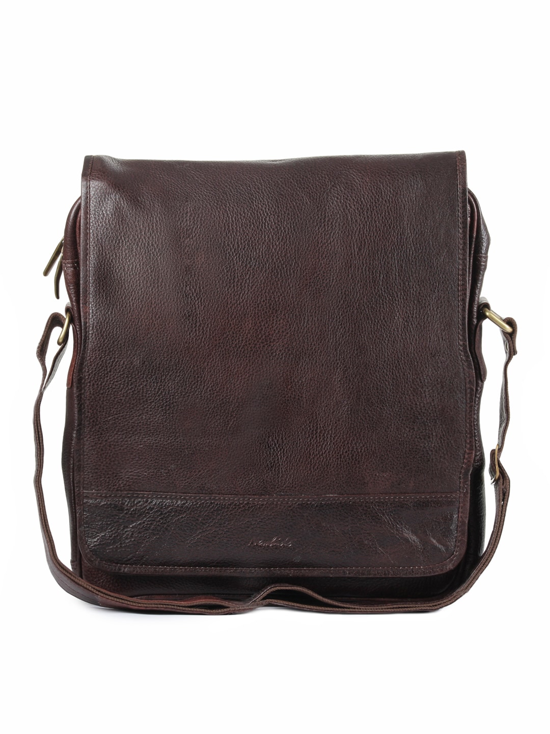 New Hide Unisex Brown Leather Laptop Bag