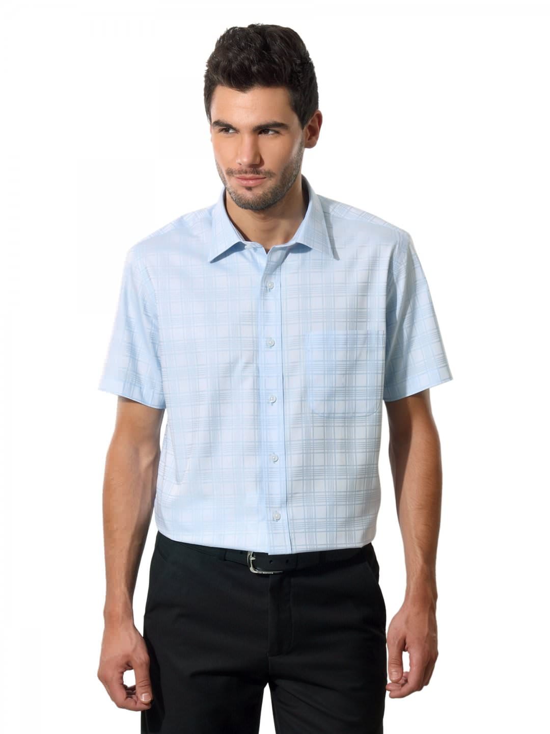 Arrow Men Blue Check Shirt