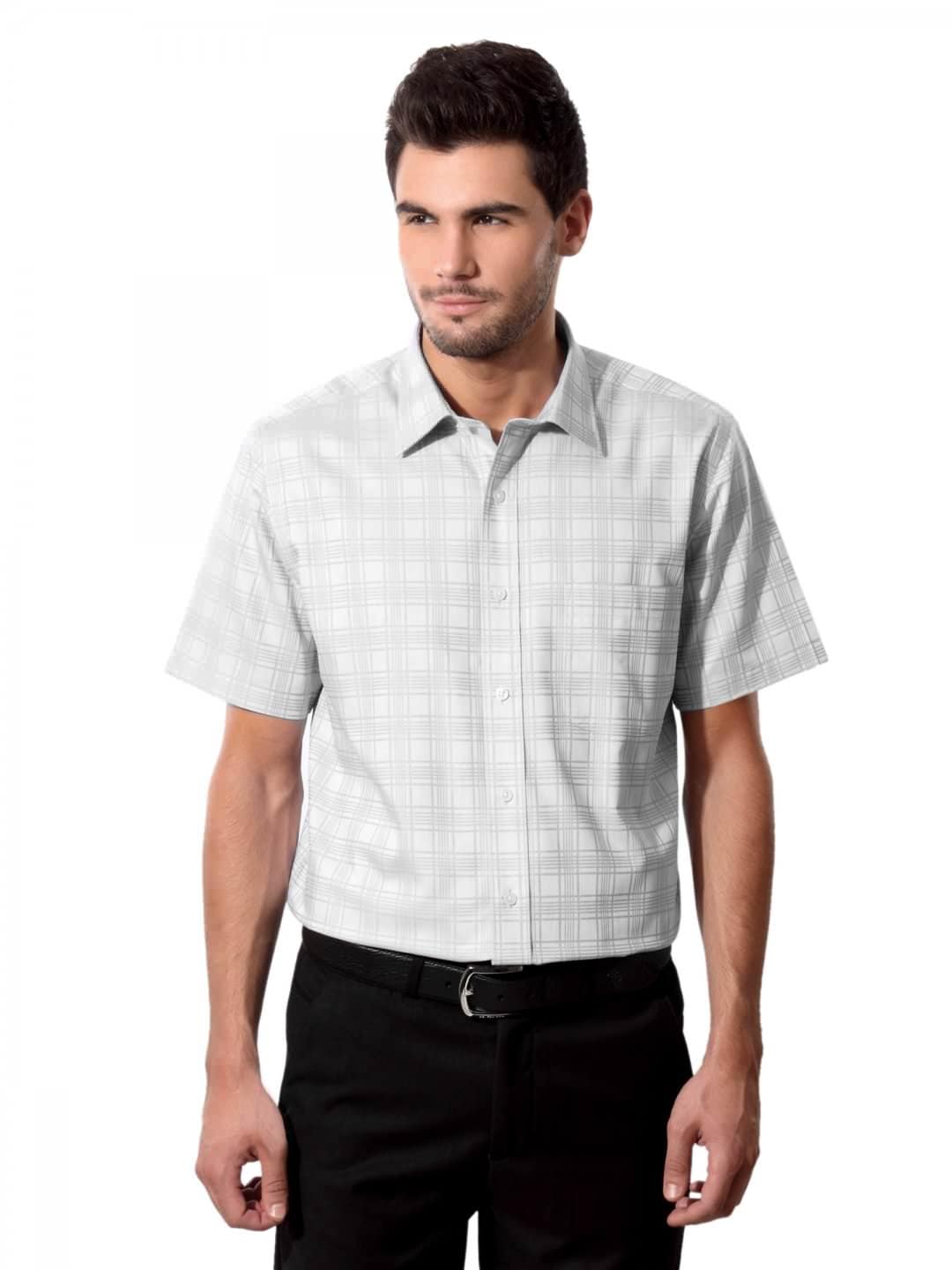 Arrow Men Grey Check Shirt