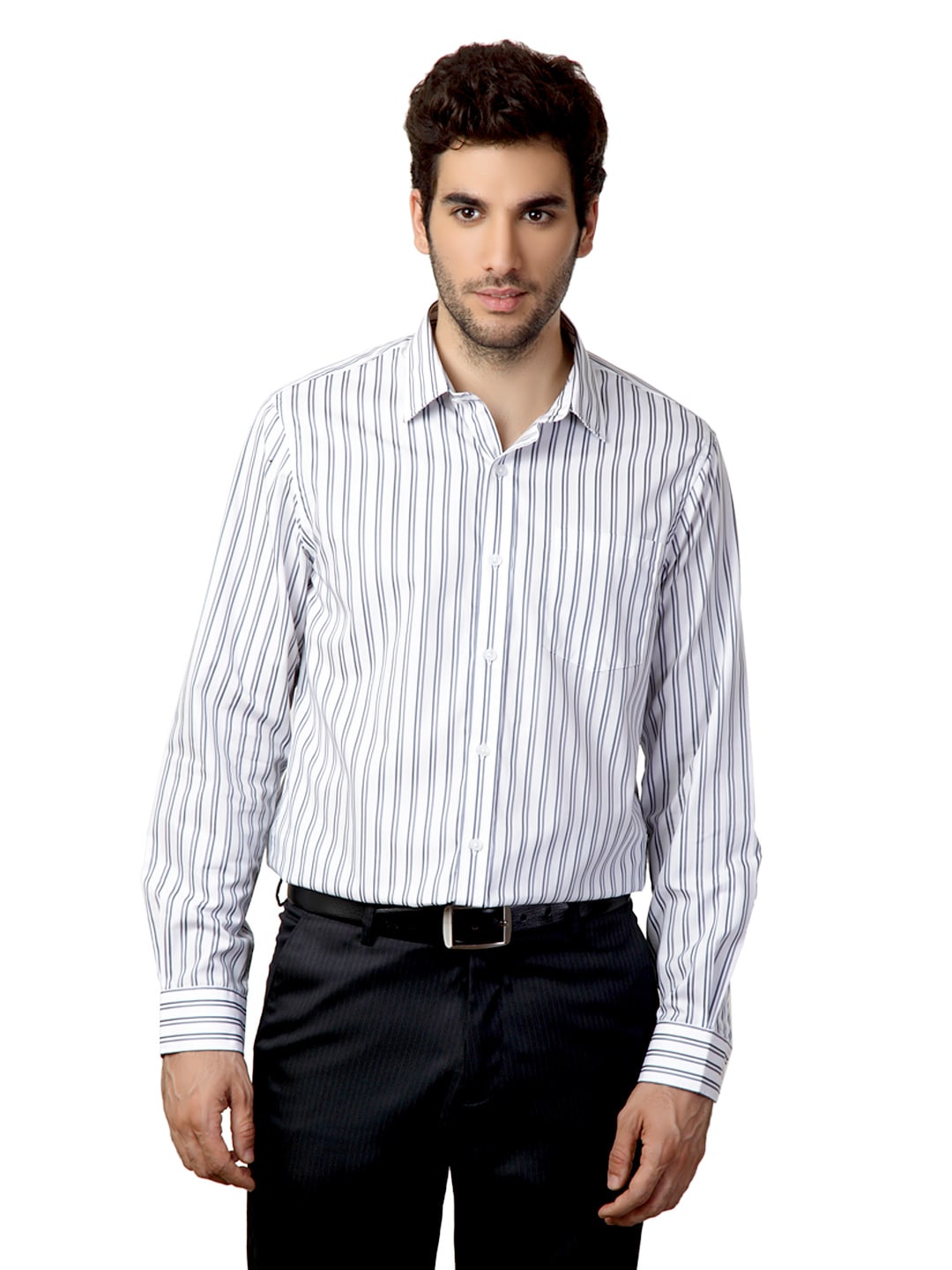 Arrow Men White Striped Shirt