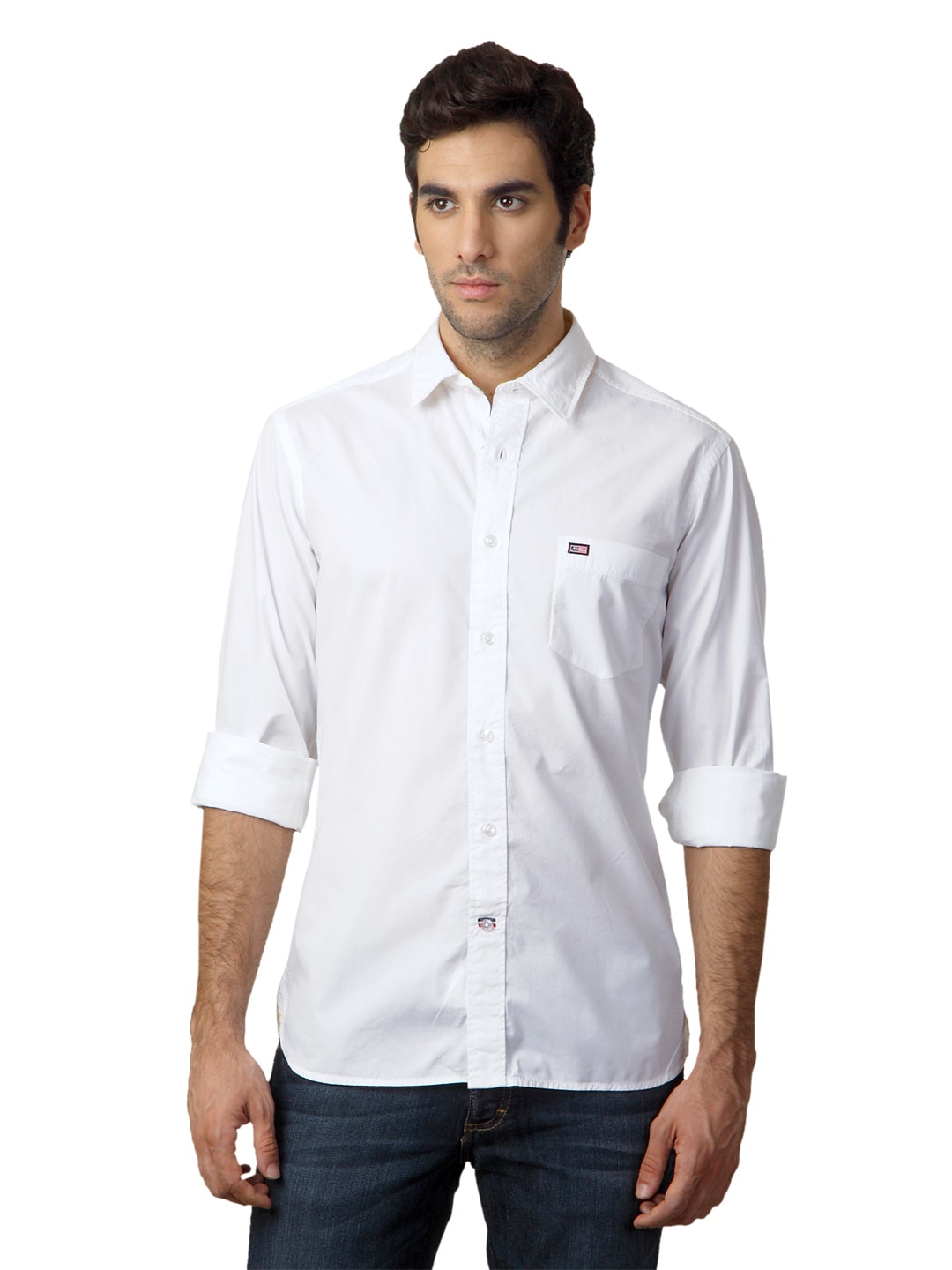 Arrow Sport Men White Slim Fit Shirt