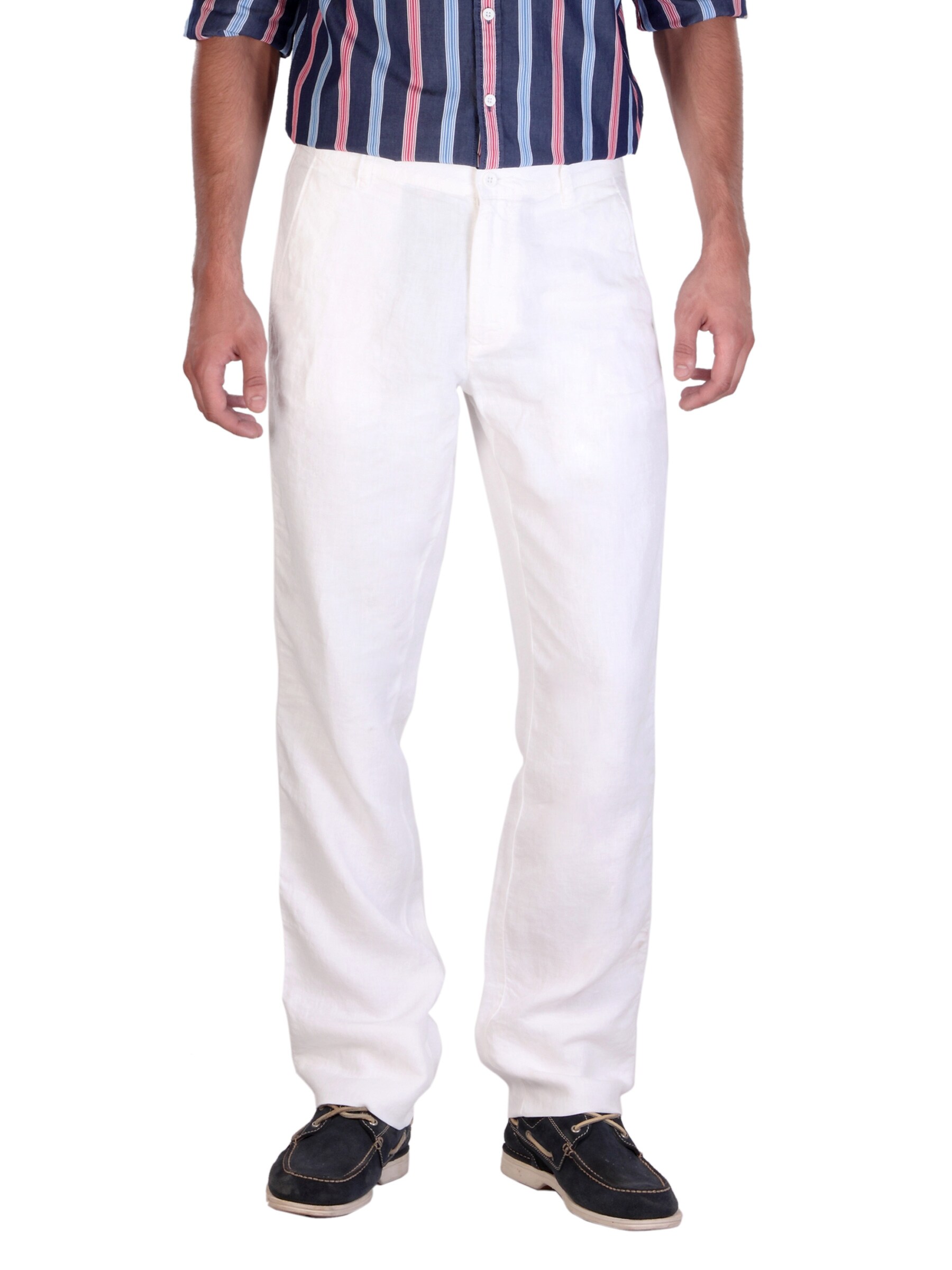 Arrow Sport Men White Trousers