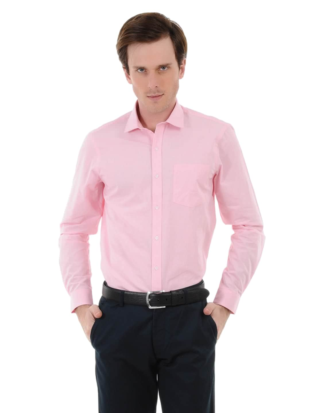 Arrow New York Men Pink Slim Fit Shirt