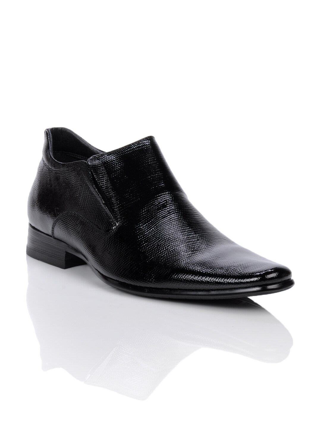 Homme Men Black Semi Formal Shoes