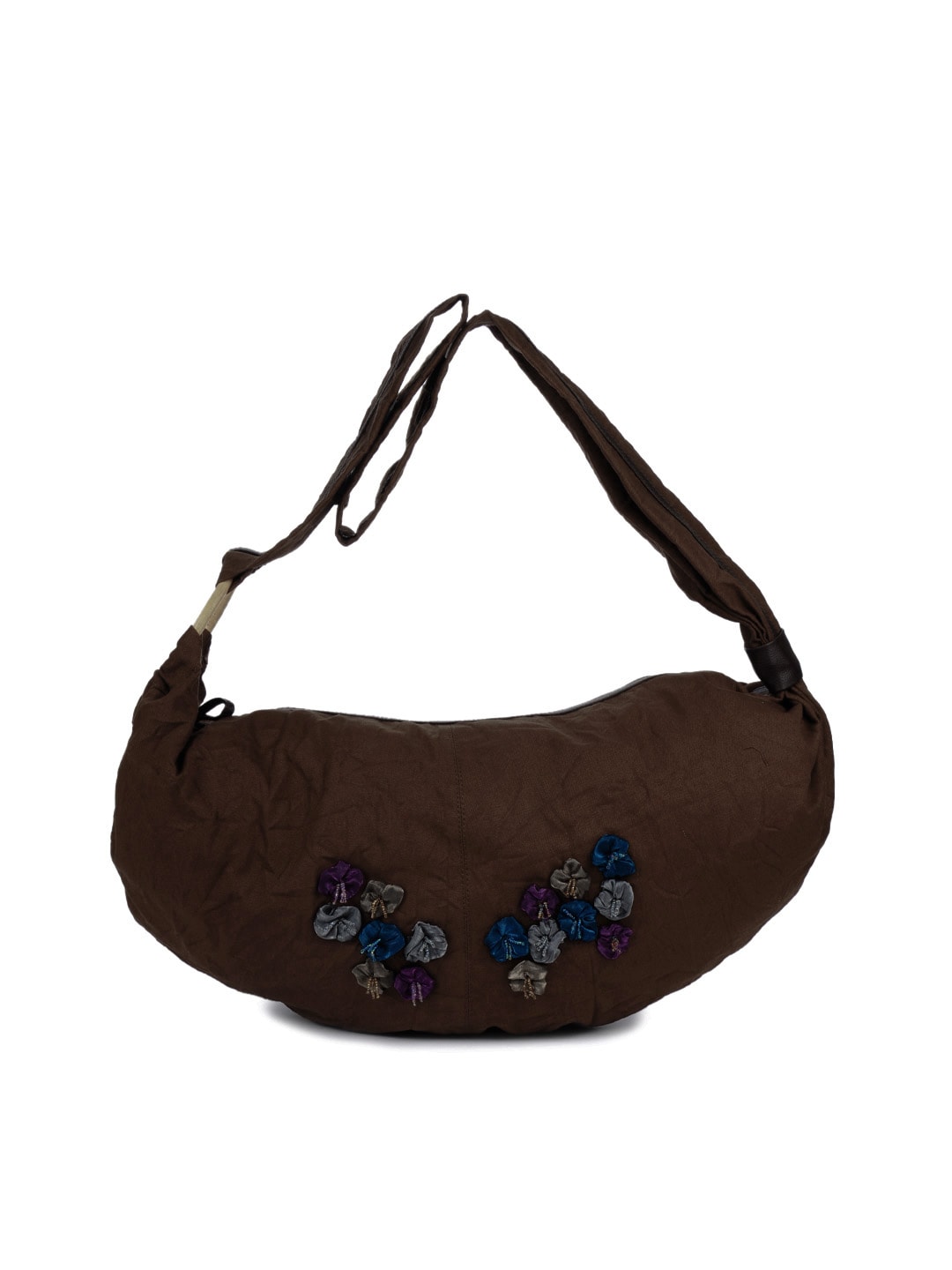 Baggit Women Jhoola Parinacrush Brown Handbag