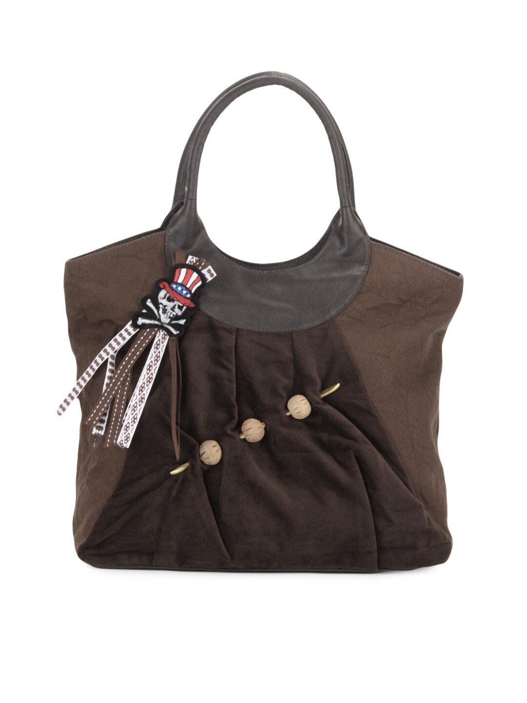 Baggit Women Shawkeen Parinacrush Brown Handbag