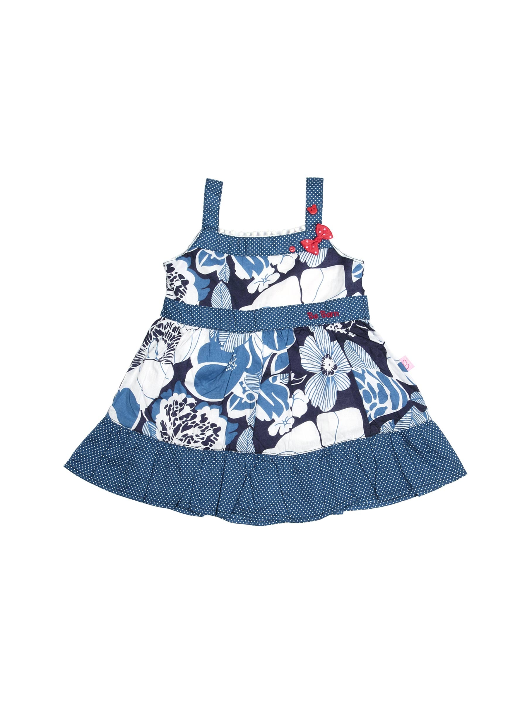 Doodle Kids Girl Printed Blue Dress