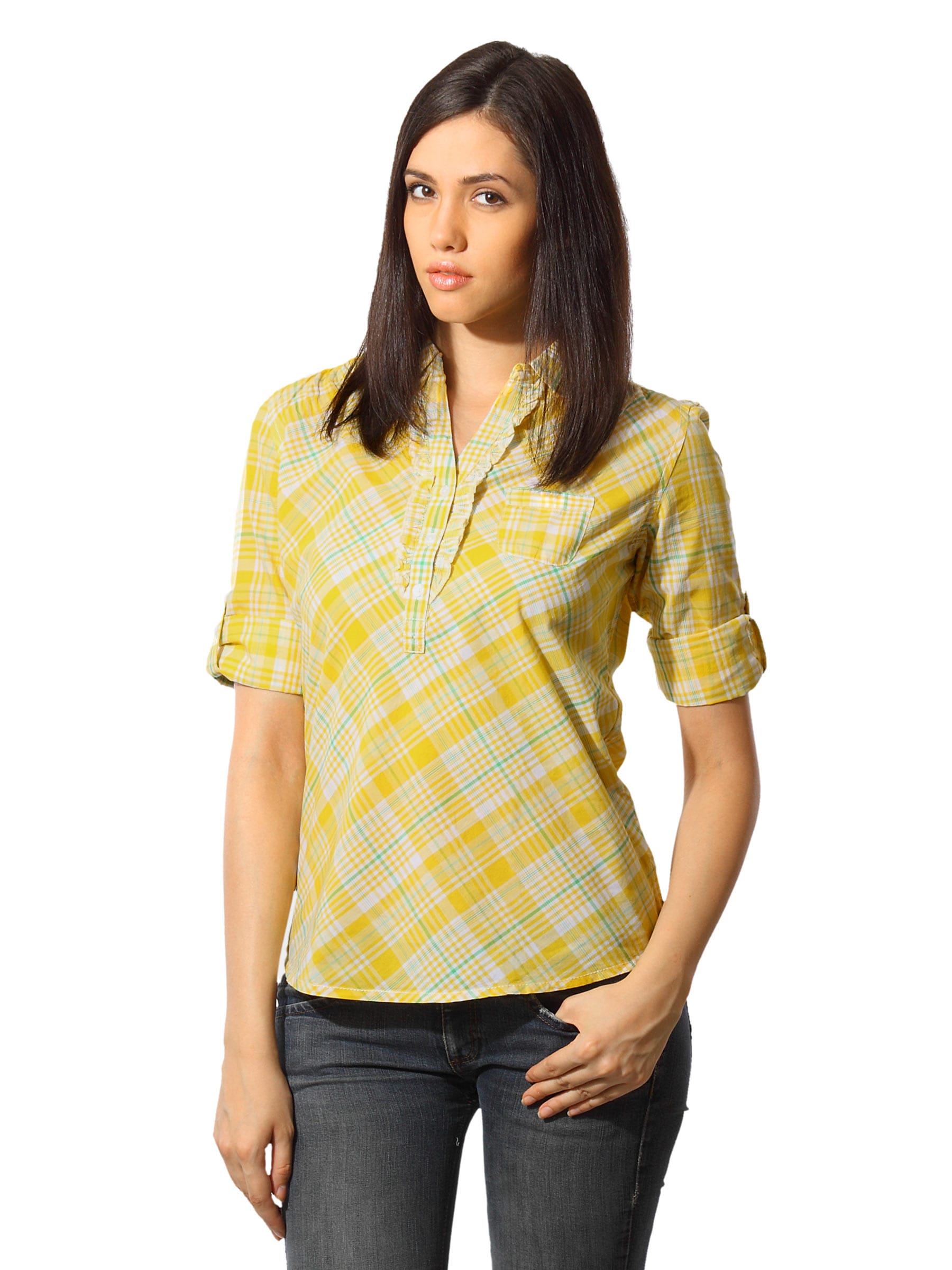 Wrangler Women Suzan Yellow Top