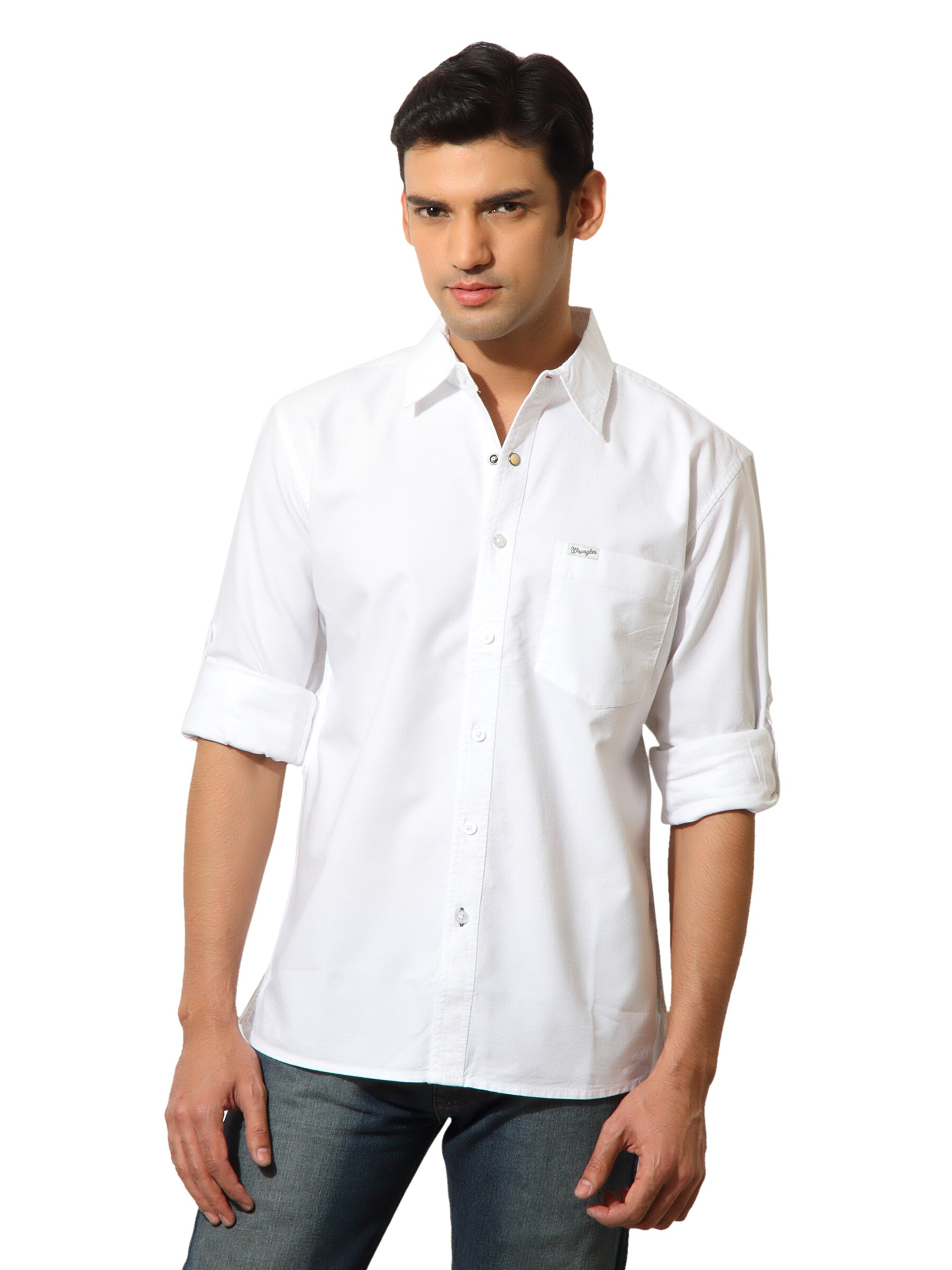 Wrangler Men Nimrod Oxford White Shirt