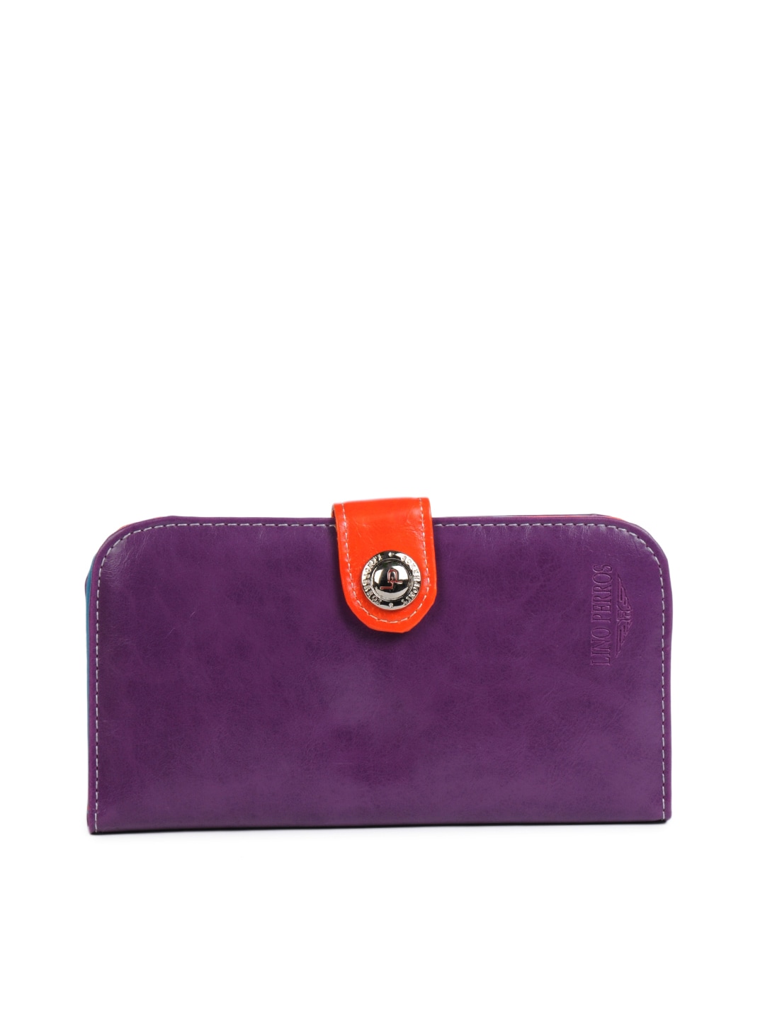 Lino Perros Women Leather Purple Wallet