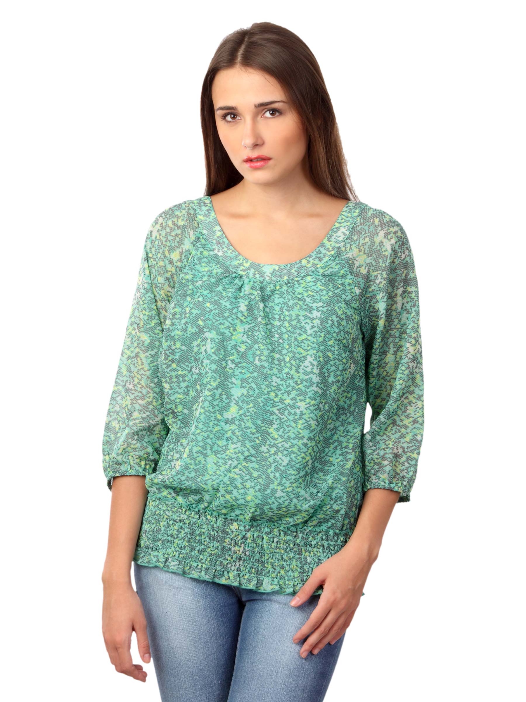 Vero Moda Women Bale Green Top