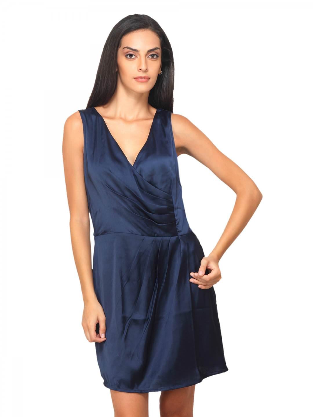 Femella Women Navy Blue Dress