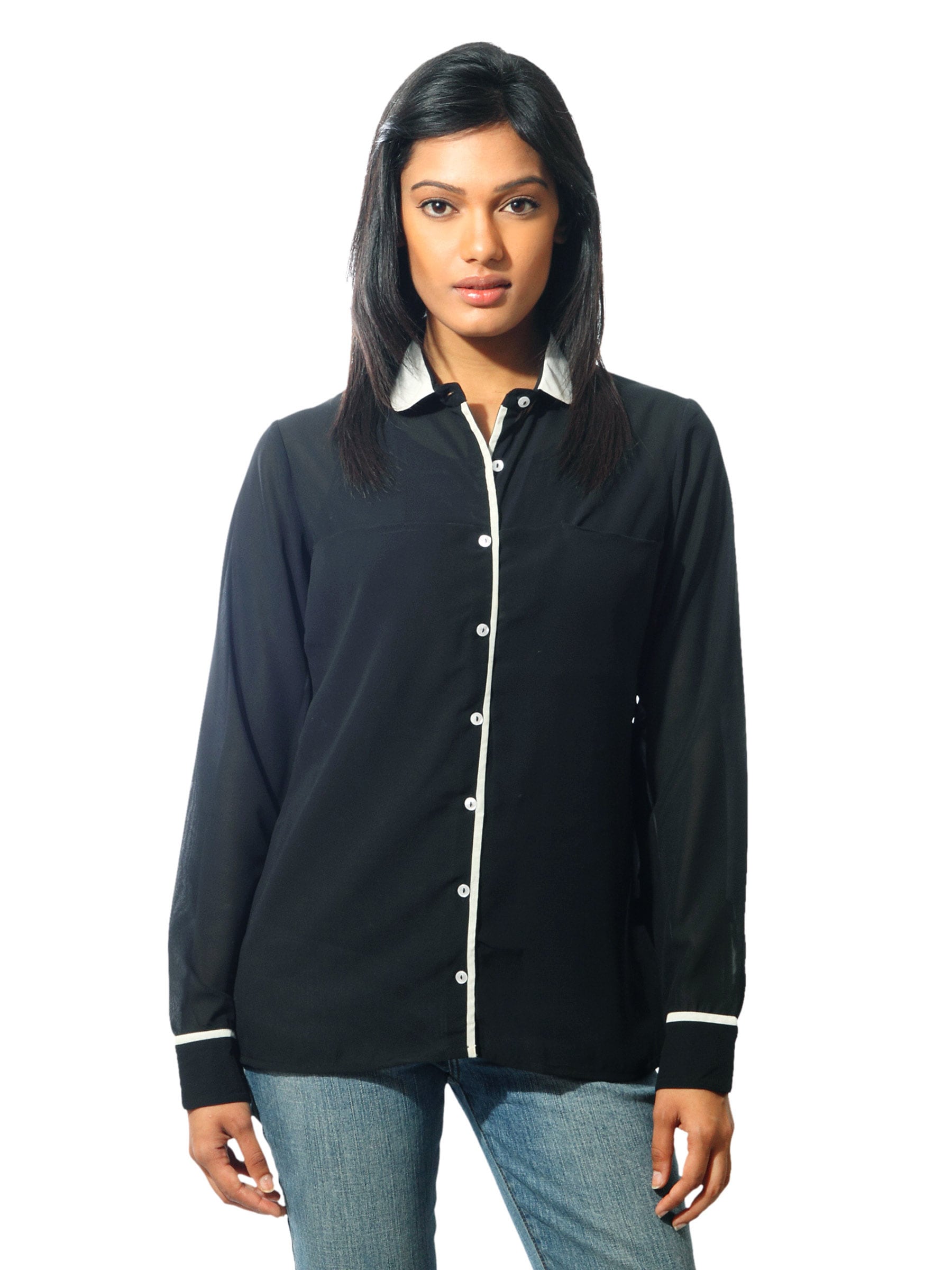 Femella Women Black Shirt