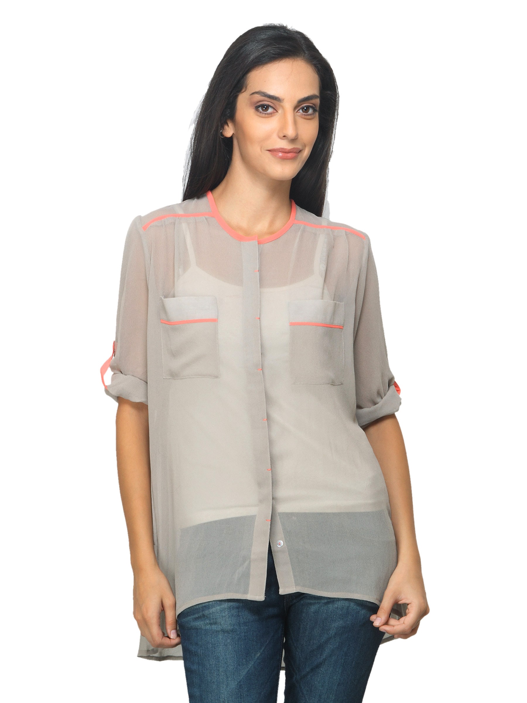 Femella Women Grey Shirt