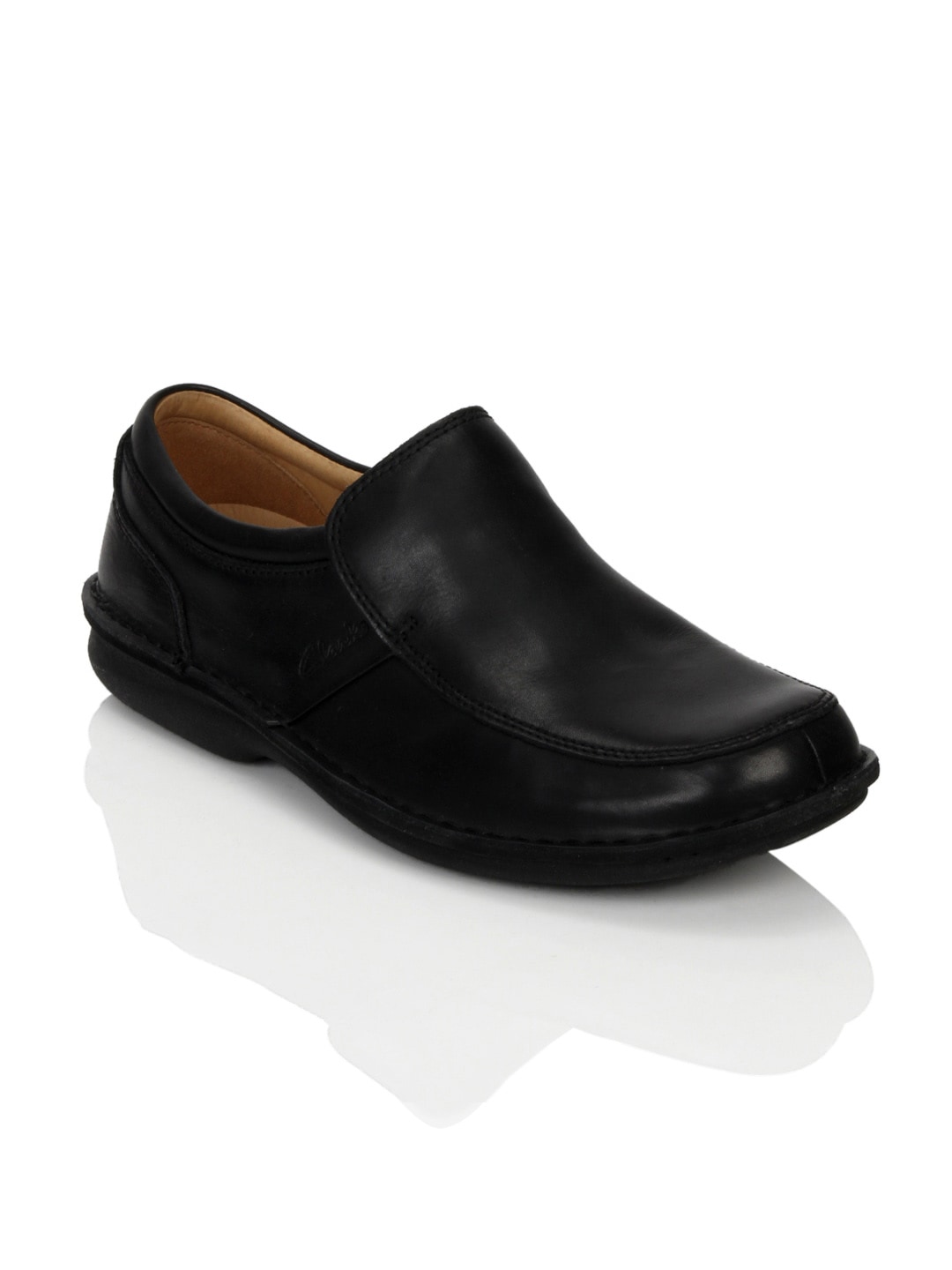 Clarks Men Black Leather Formal Shoes