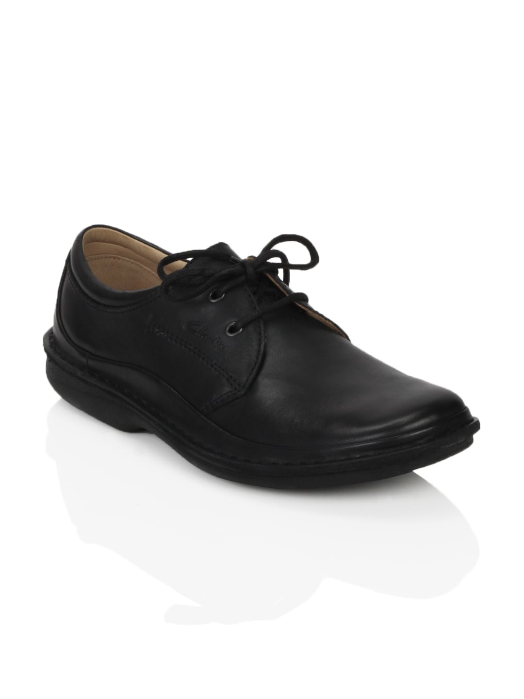 Clarks Men Sentry Cry Leather Black Shoes