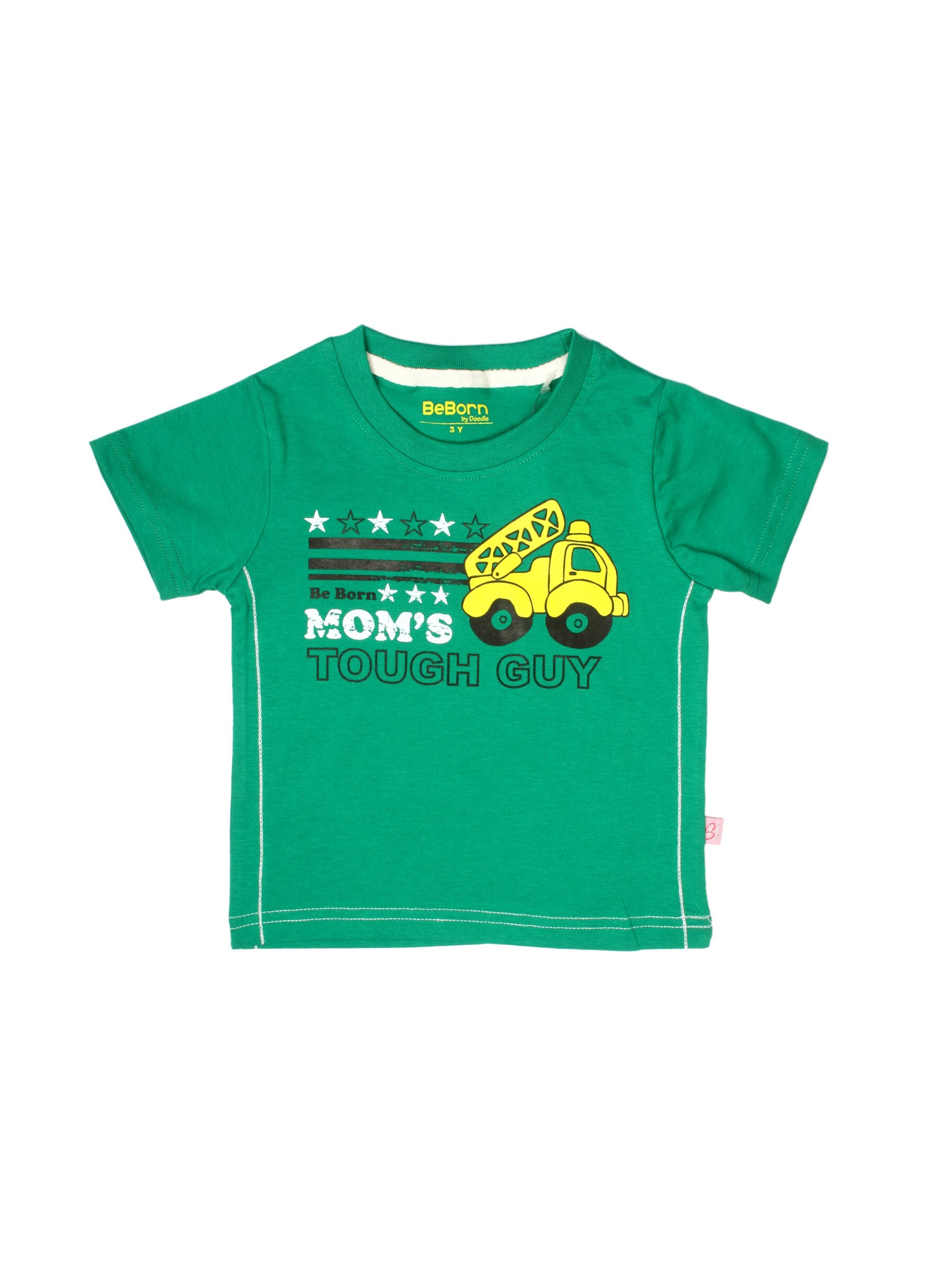 Doodle Boys Printed Green T-shirt