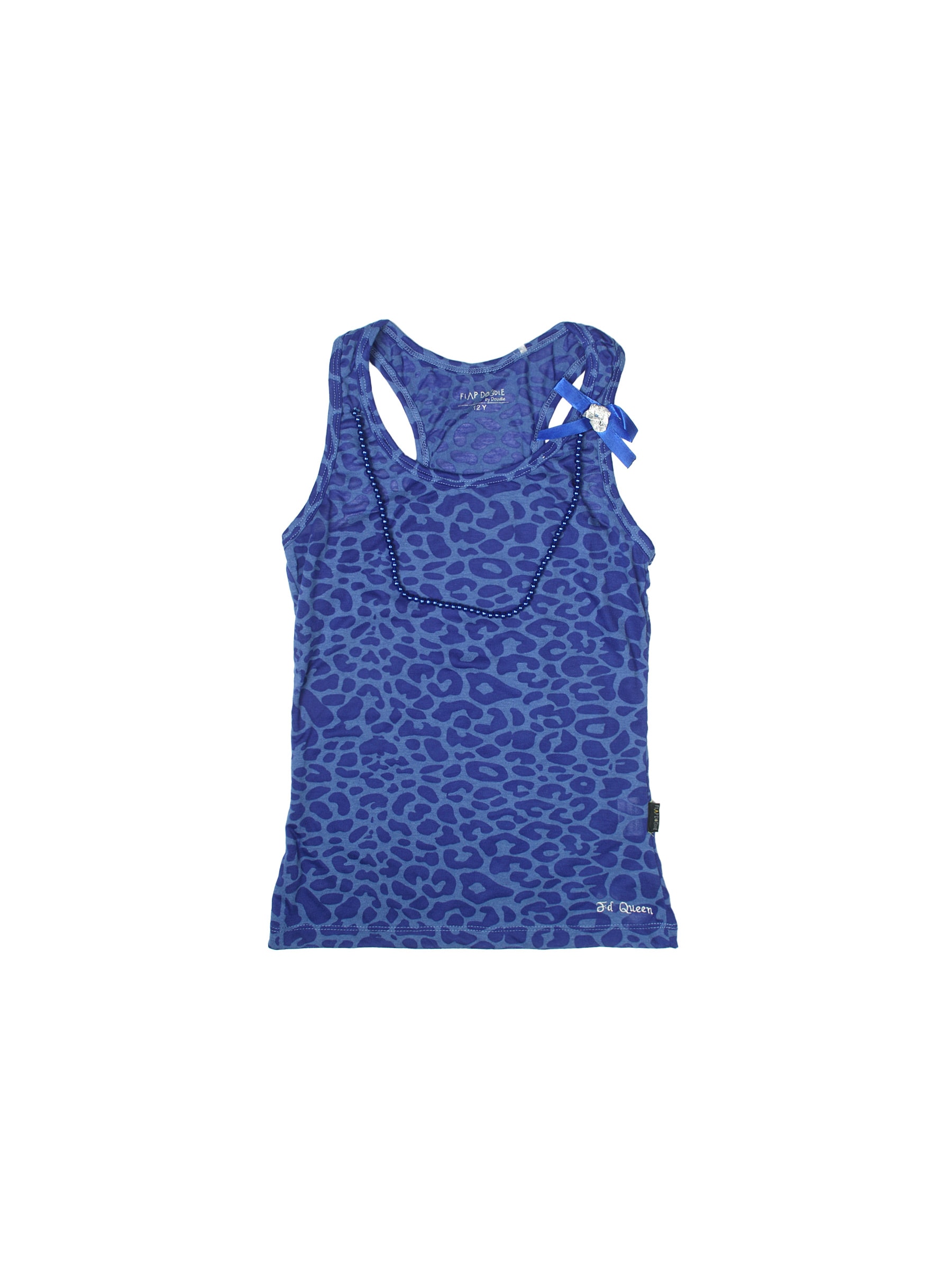 Doodle Girls Printed Blue Top