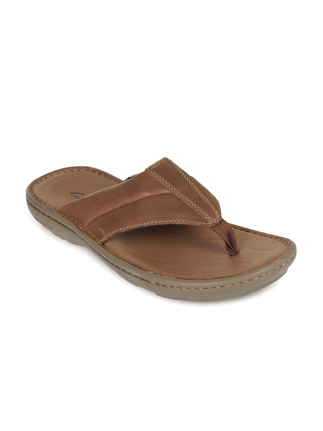 Clarks Men Brown Leather Sandals