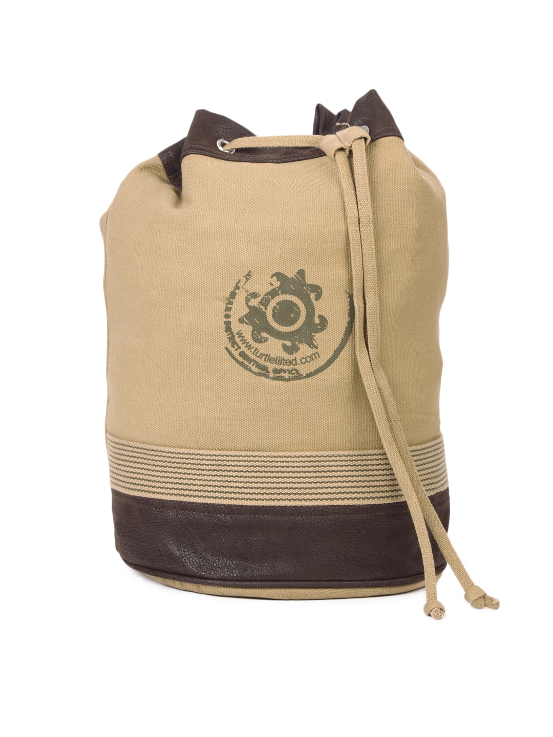 Turtle Unisex Khaki Duffle Bag