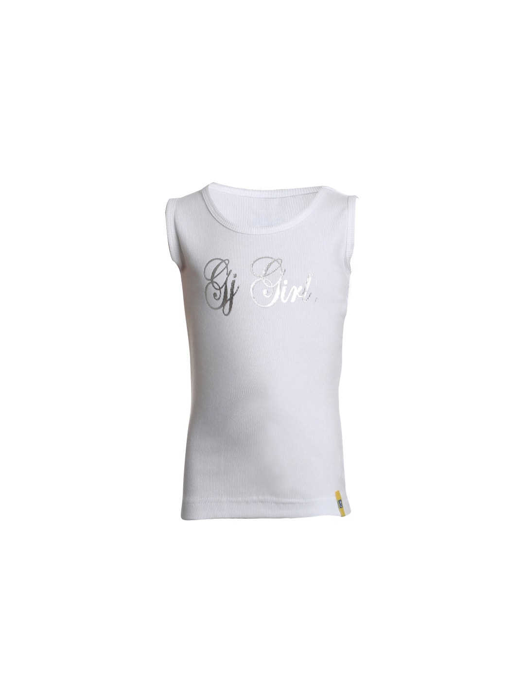 Gini and Jony Girls Printed White Top