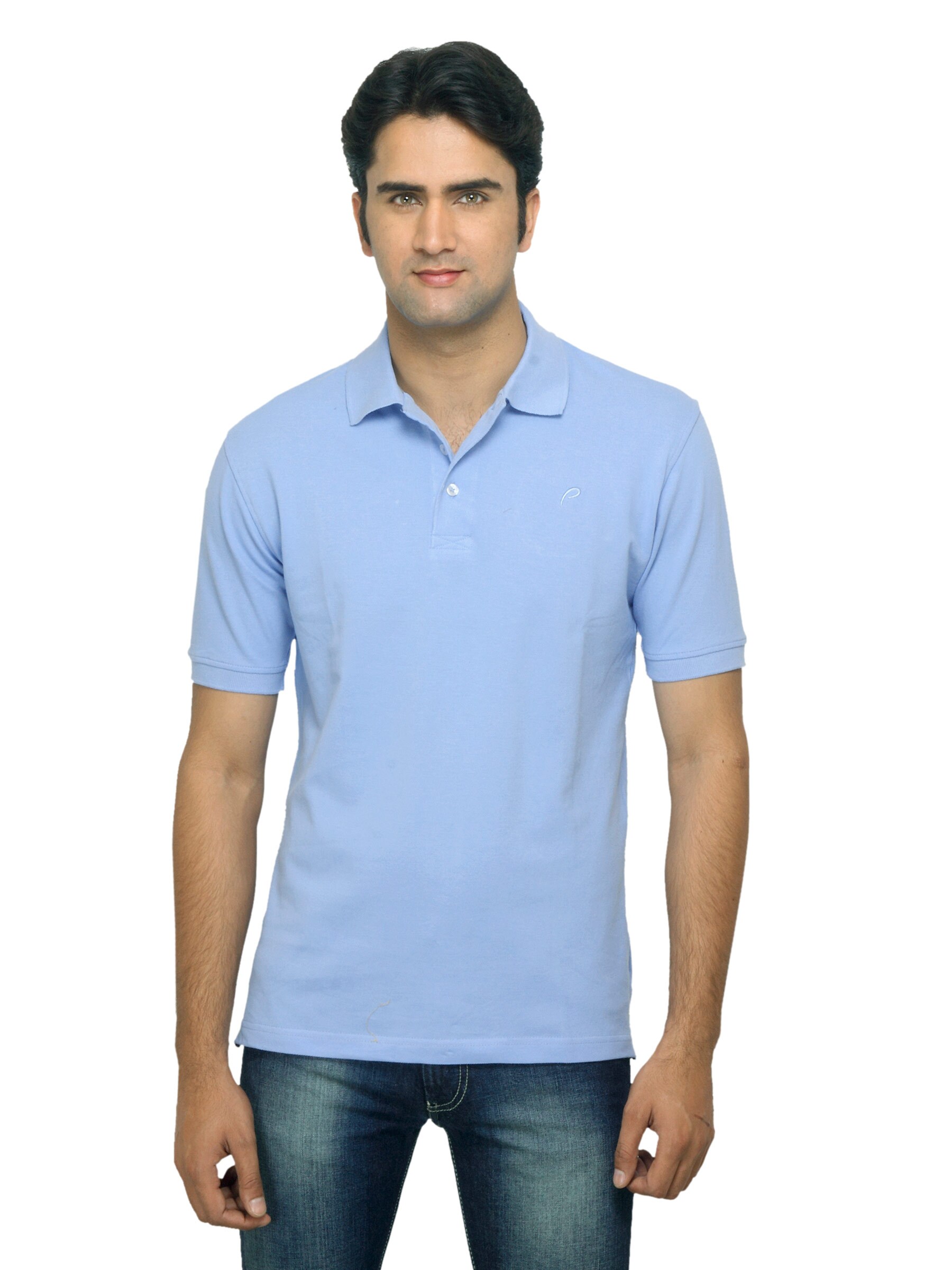 Proline Men Blue Polo Tshirt