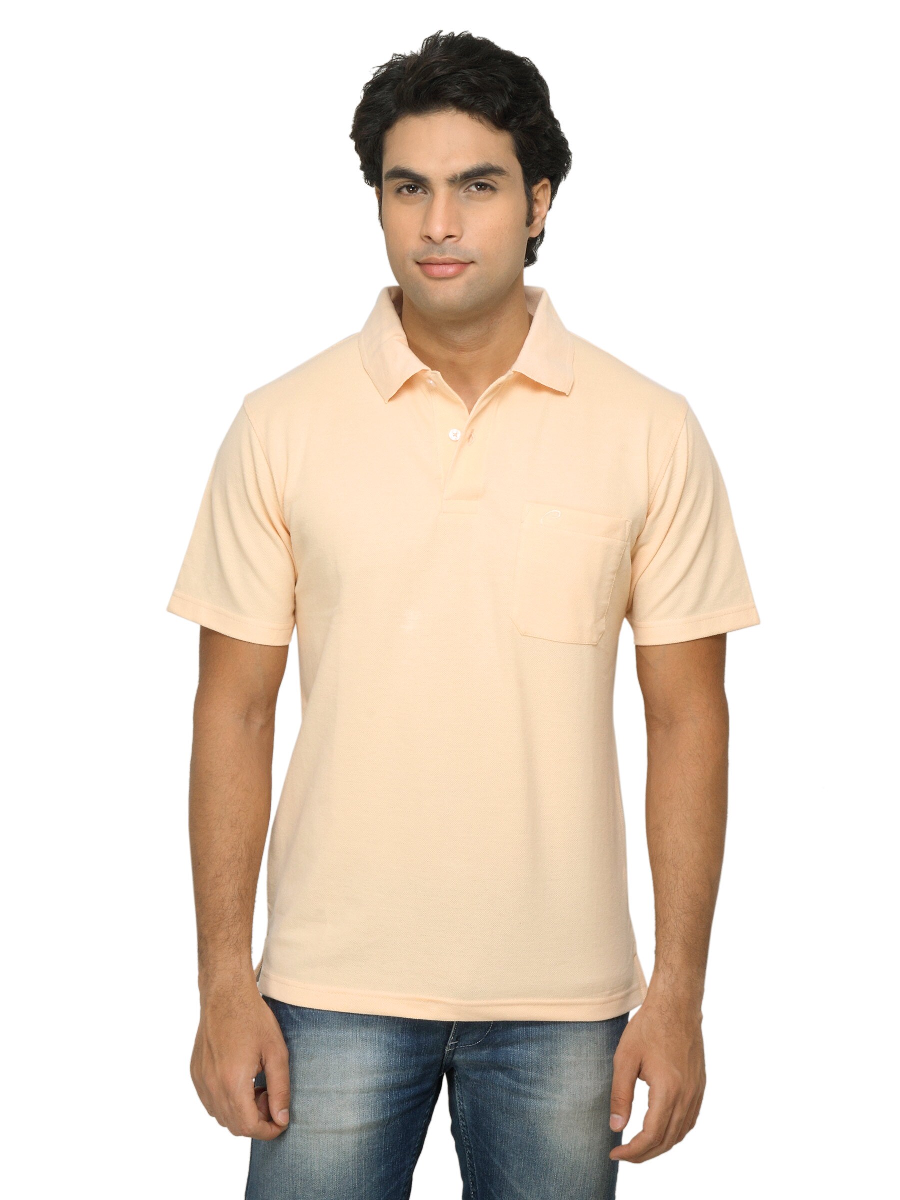 Proline Men Cream-Coloured T-shirt