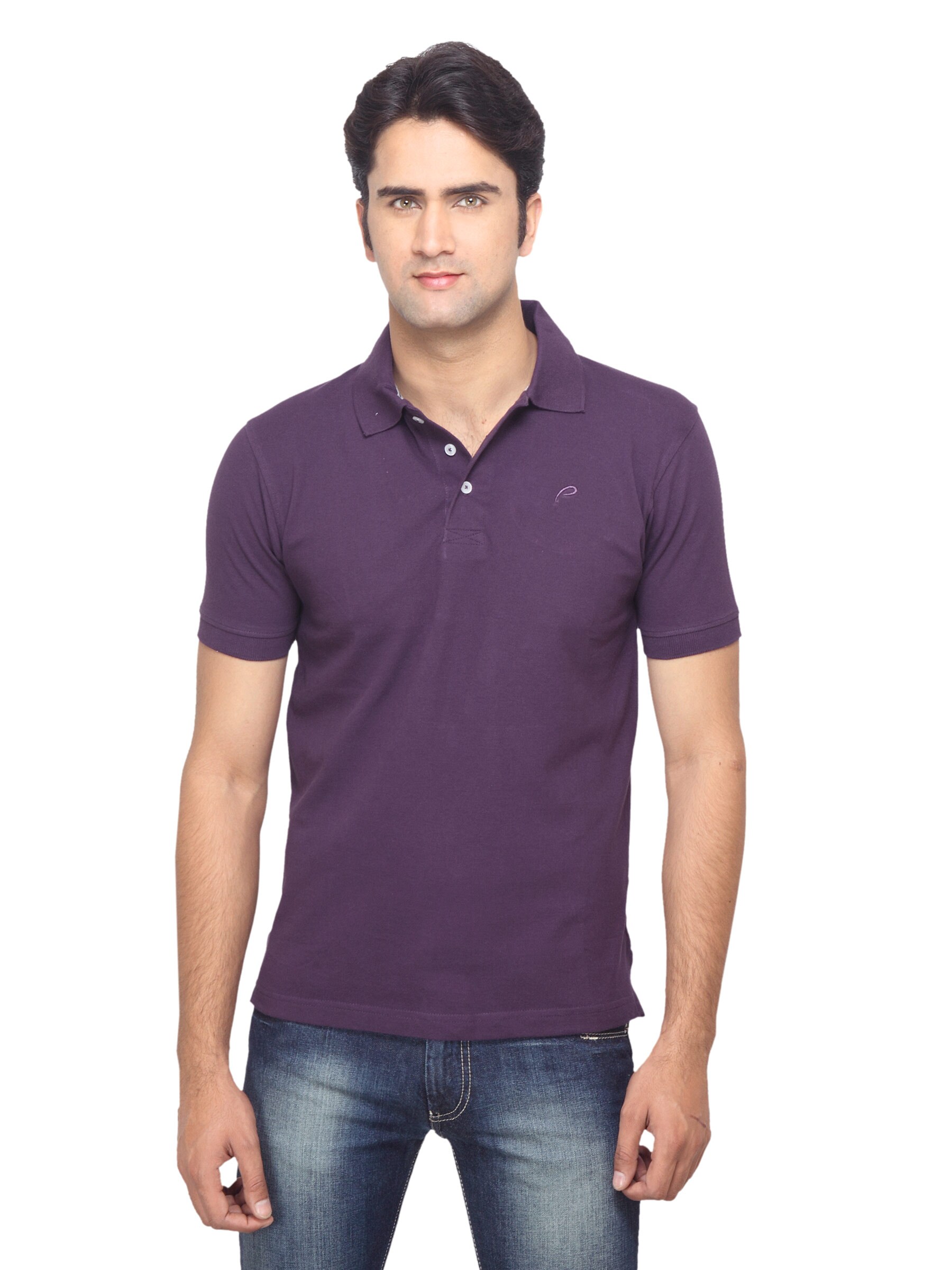 Proline Men Purple T-shirt