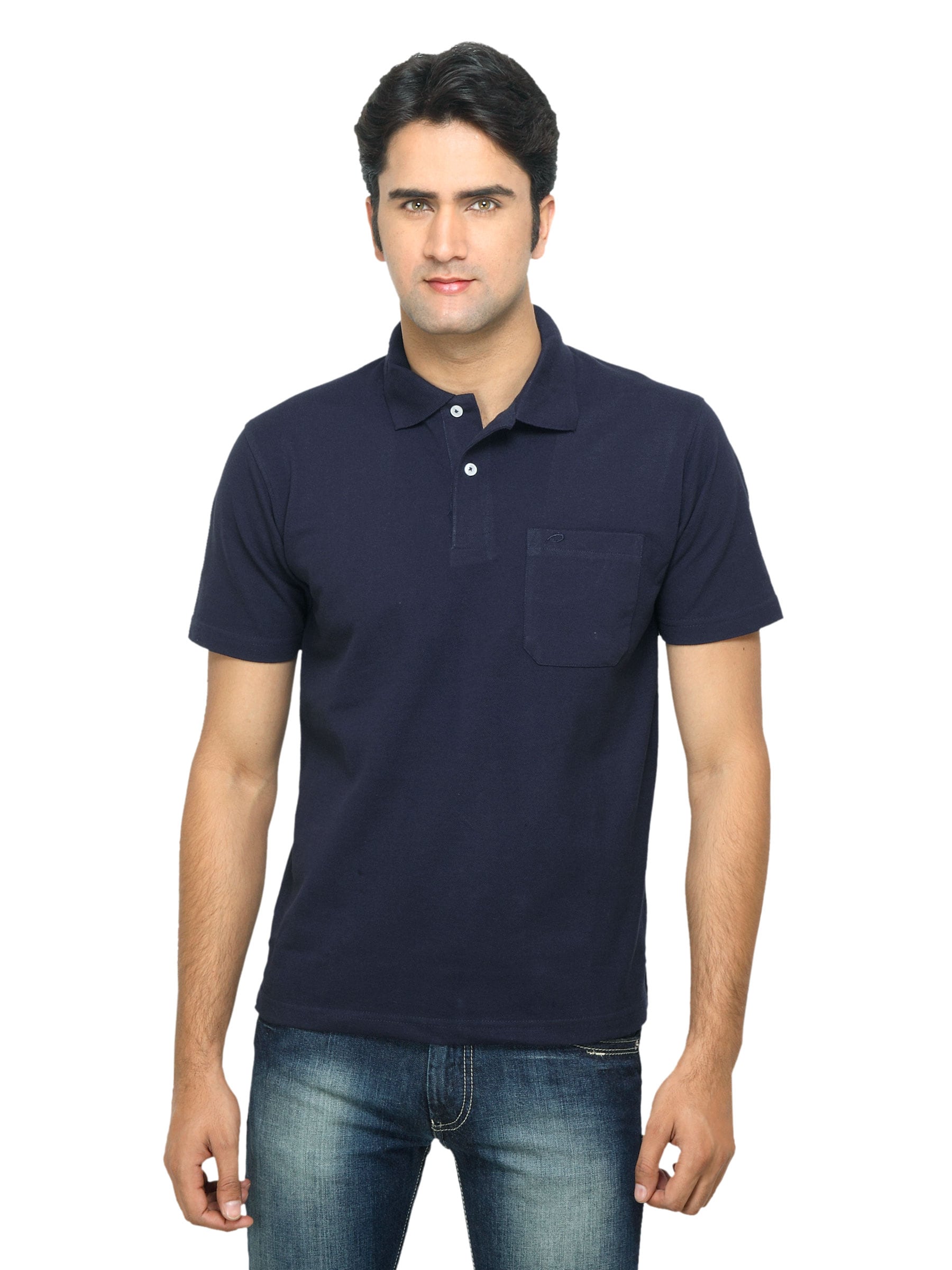 Proline Men Navy Polo T-shirt