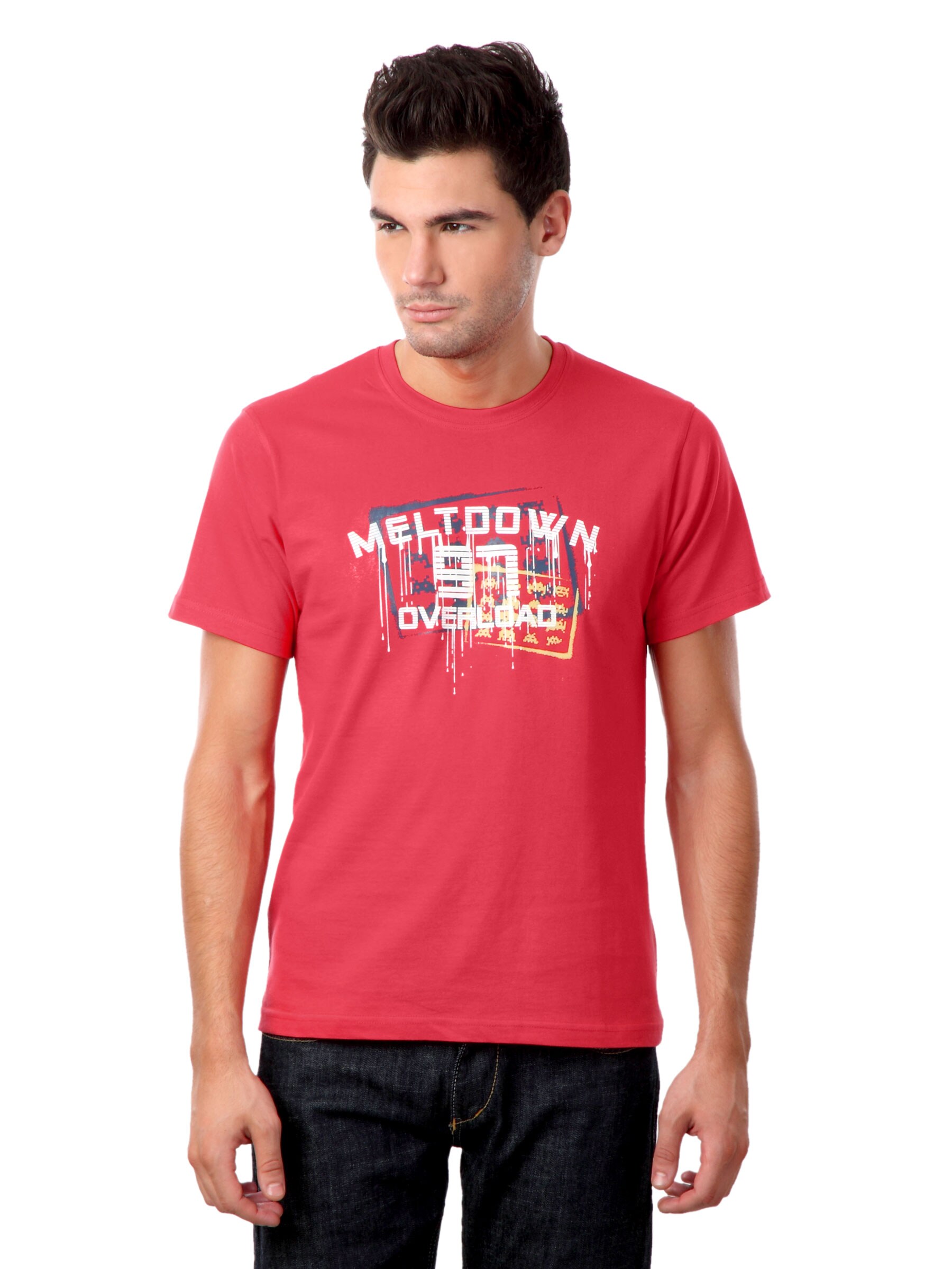 Myntra Men Red Meltdown T-shirt