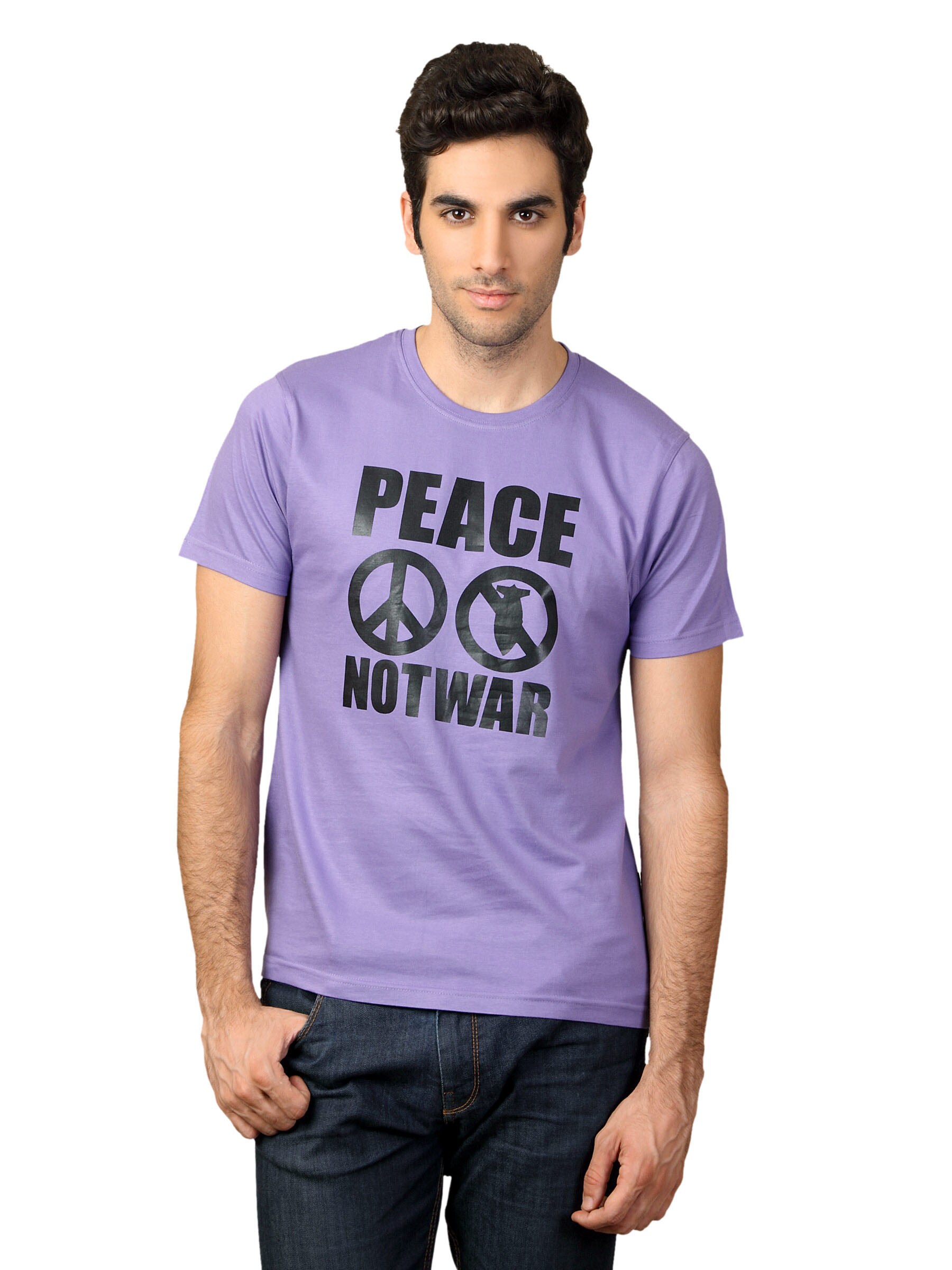 Myntra Men Purple T-shirt