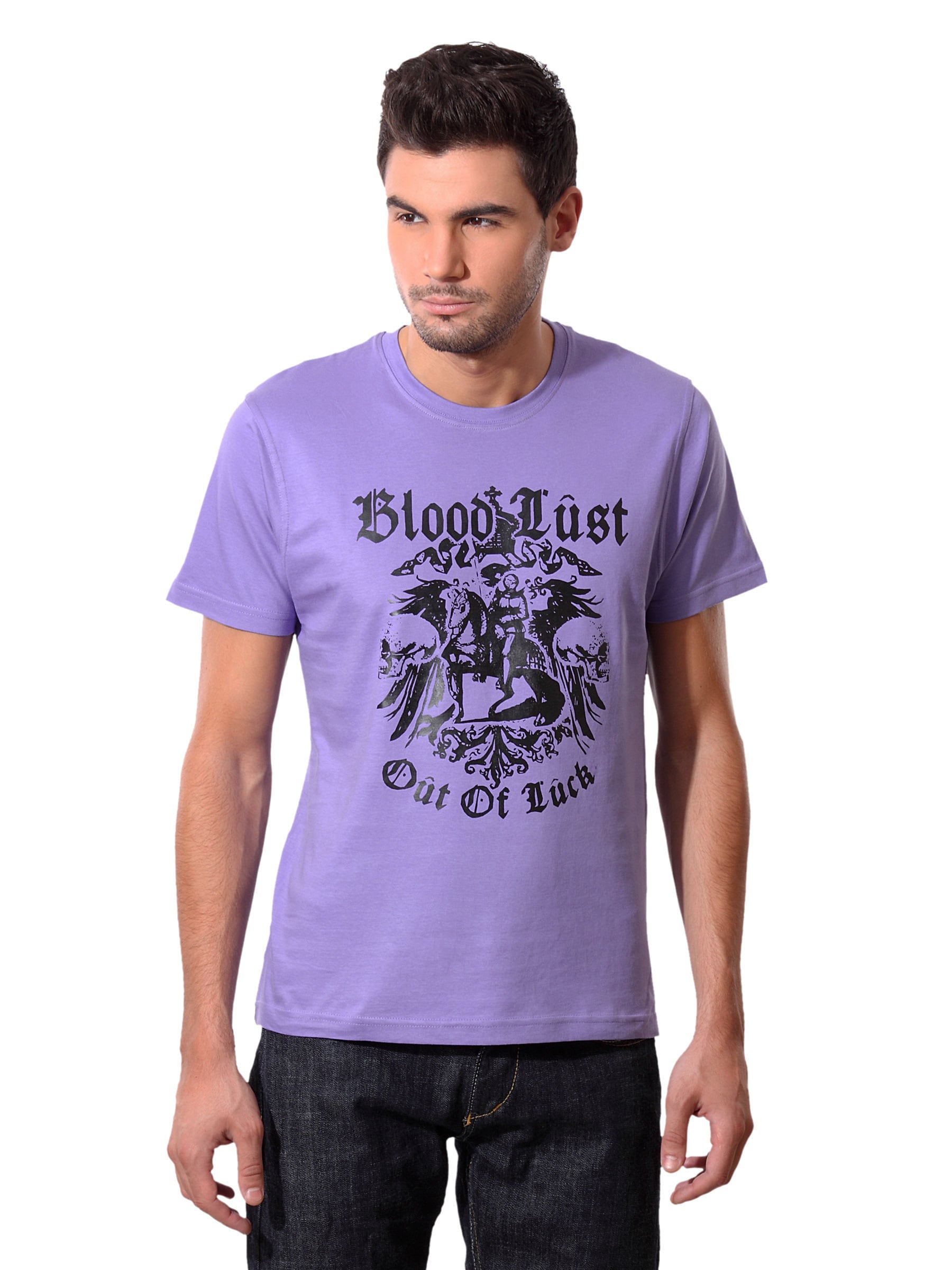Myntra Men Blood Lust Purple T-shirt