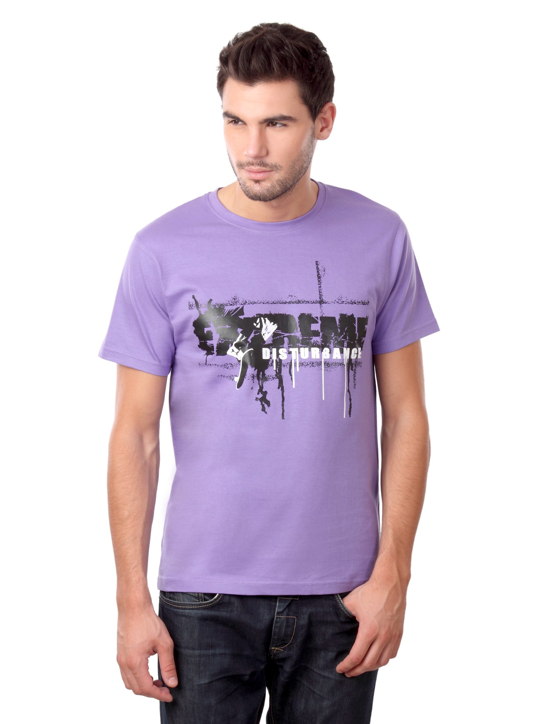Myntra Men Extreme Purple T-shirt