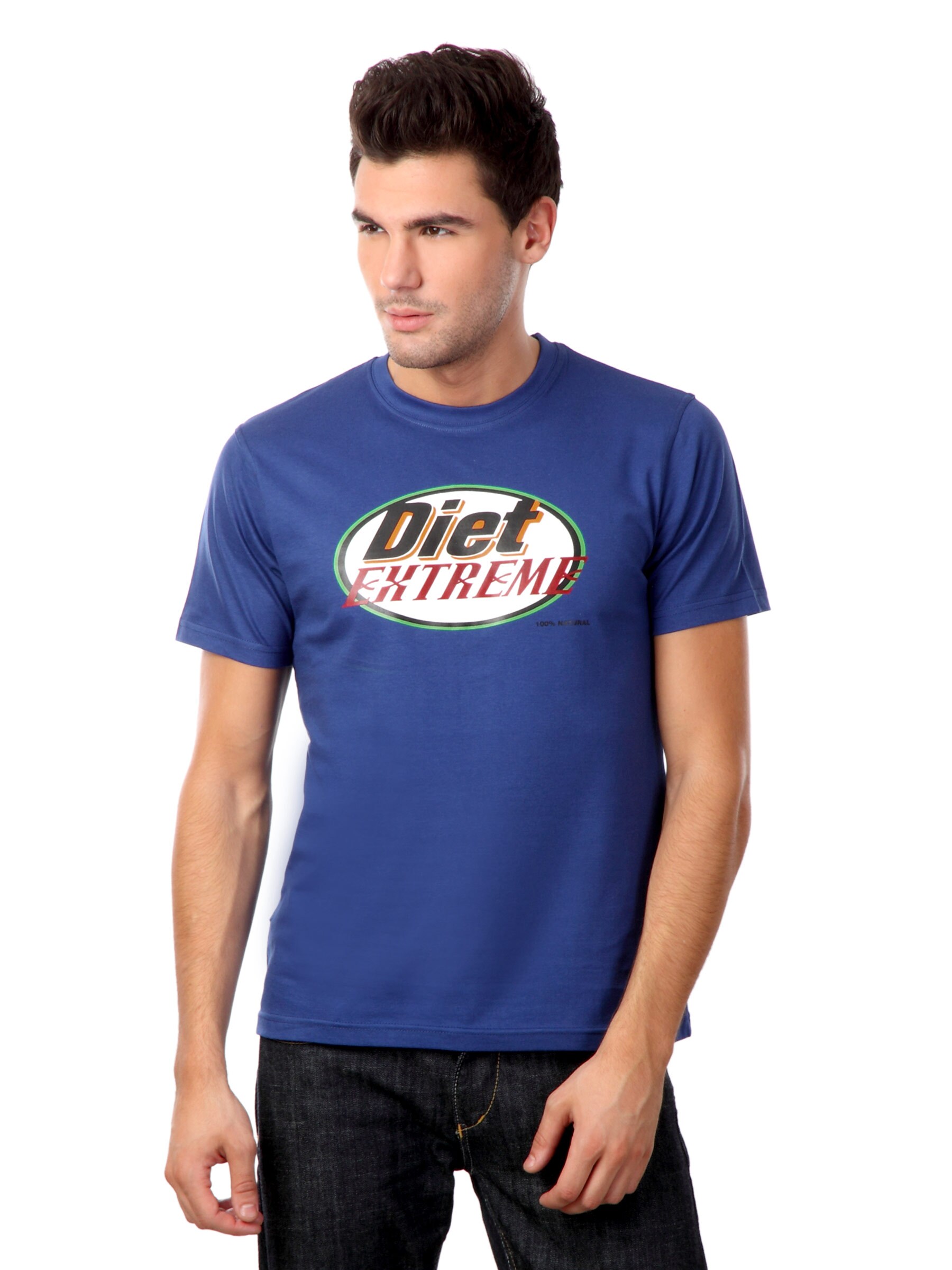 Myntra Men Blue Diet Extreme T-shirt