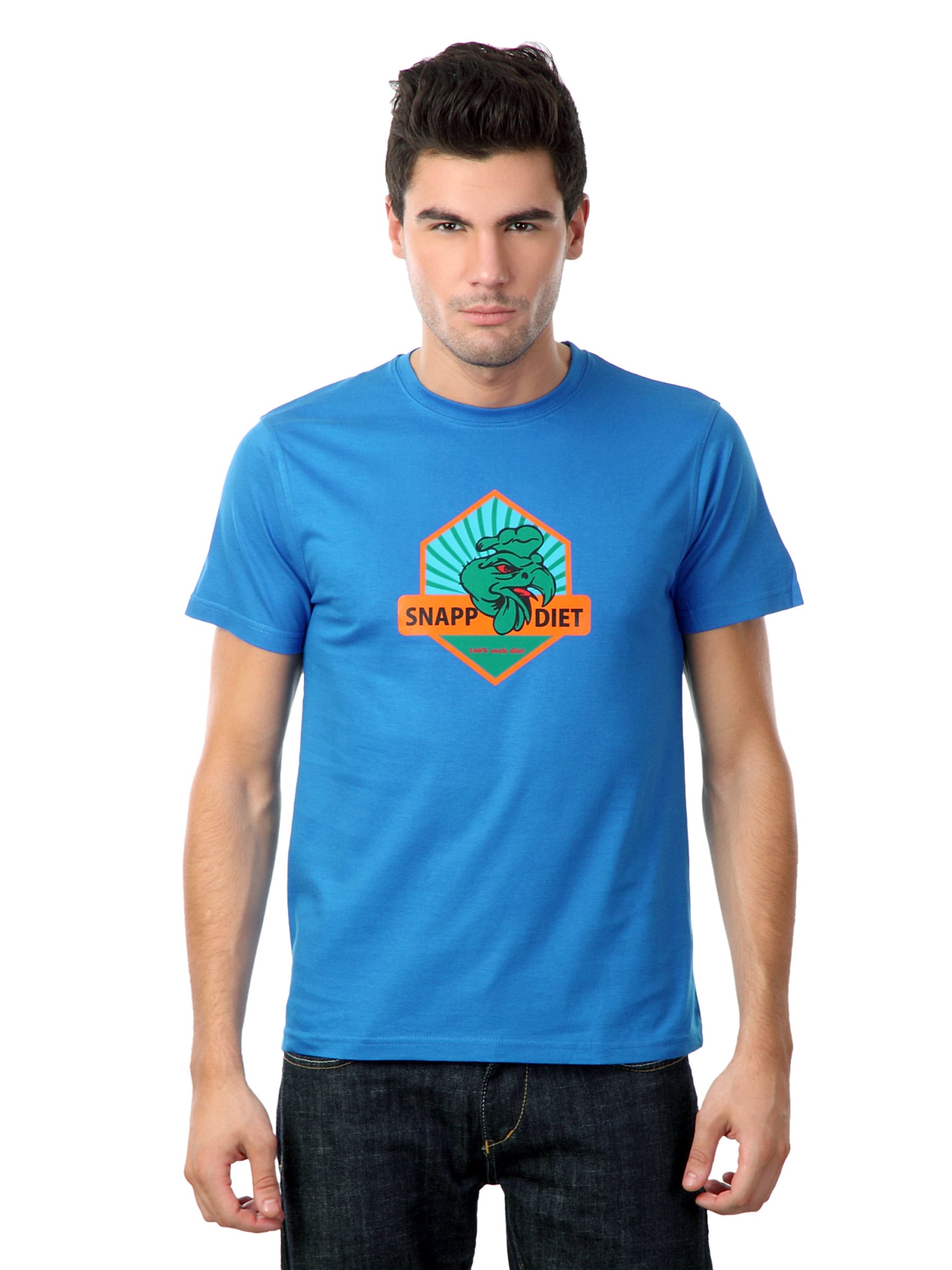 Myntra Men Blue Snapp Diet T-shirt