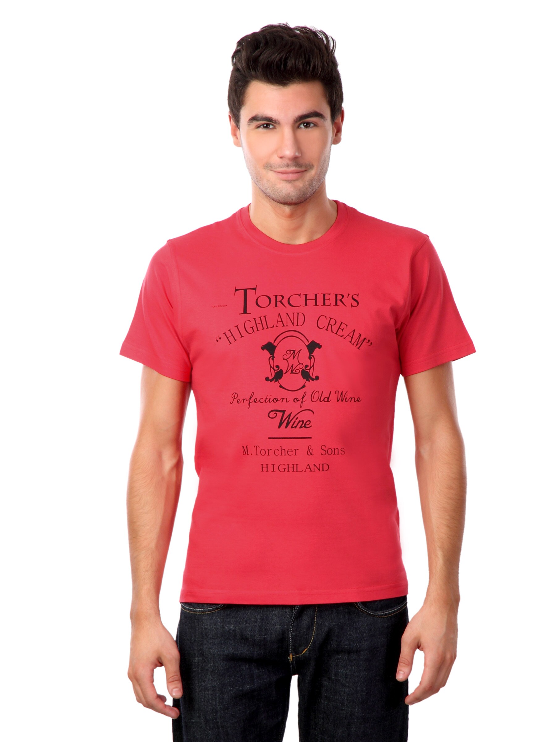 Myntra Men Red Torchers T-shirt