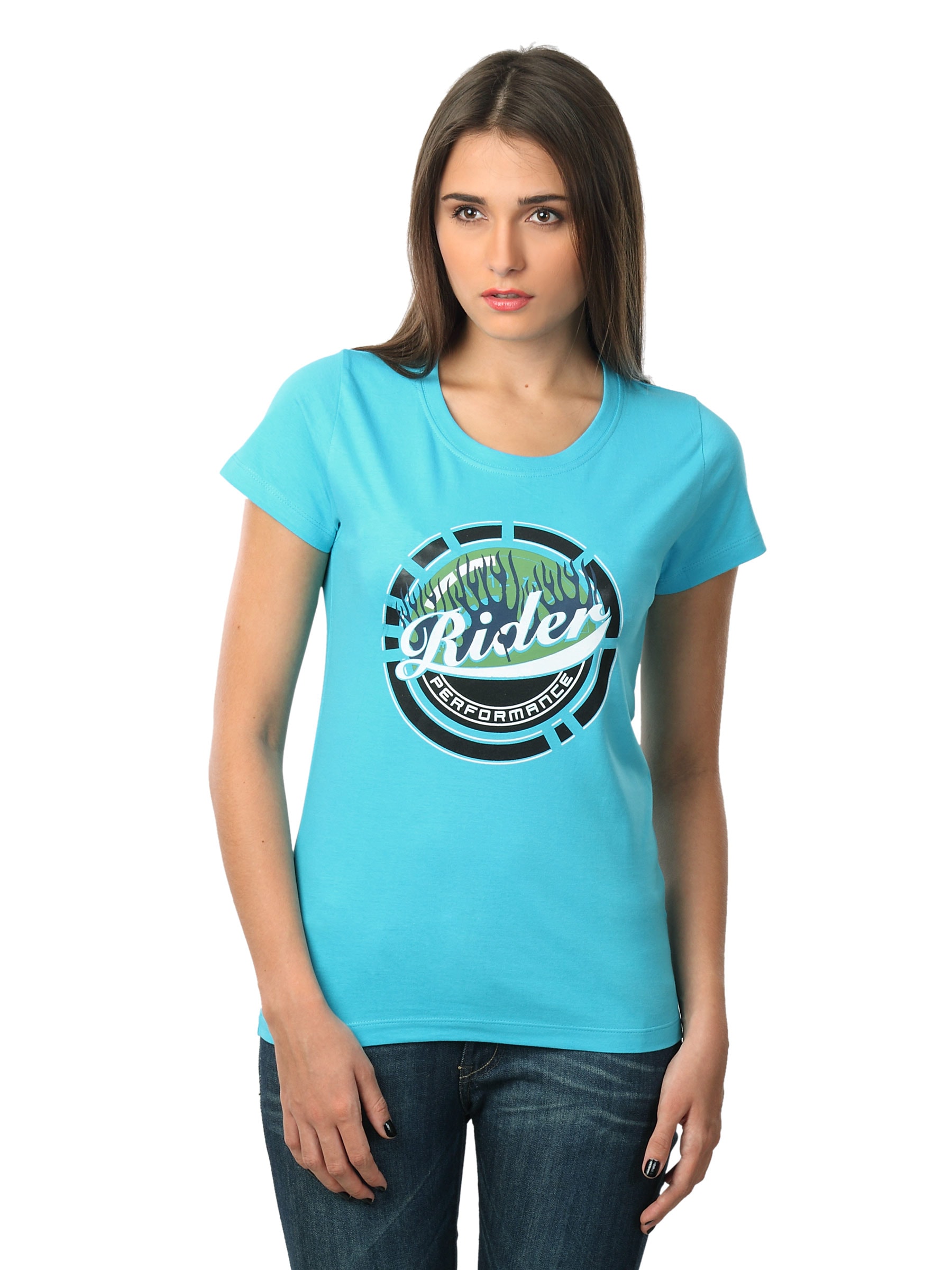 Myntra Women Rider Blue T-shirt
