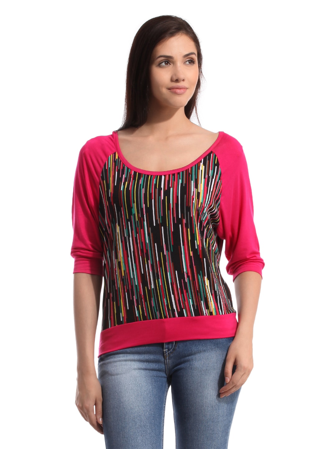 Tonga Women Pink Printed Top