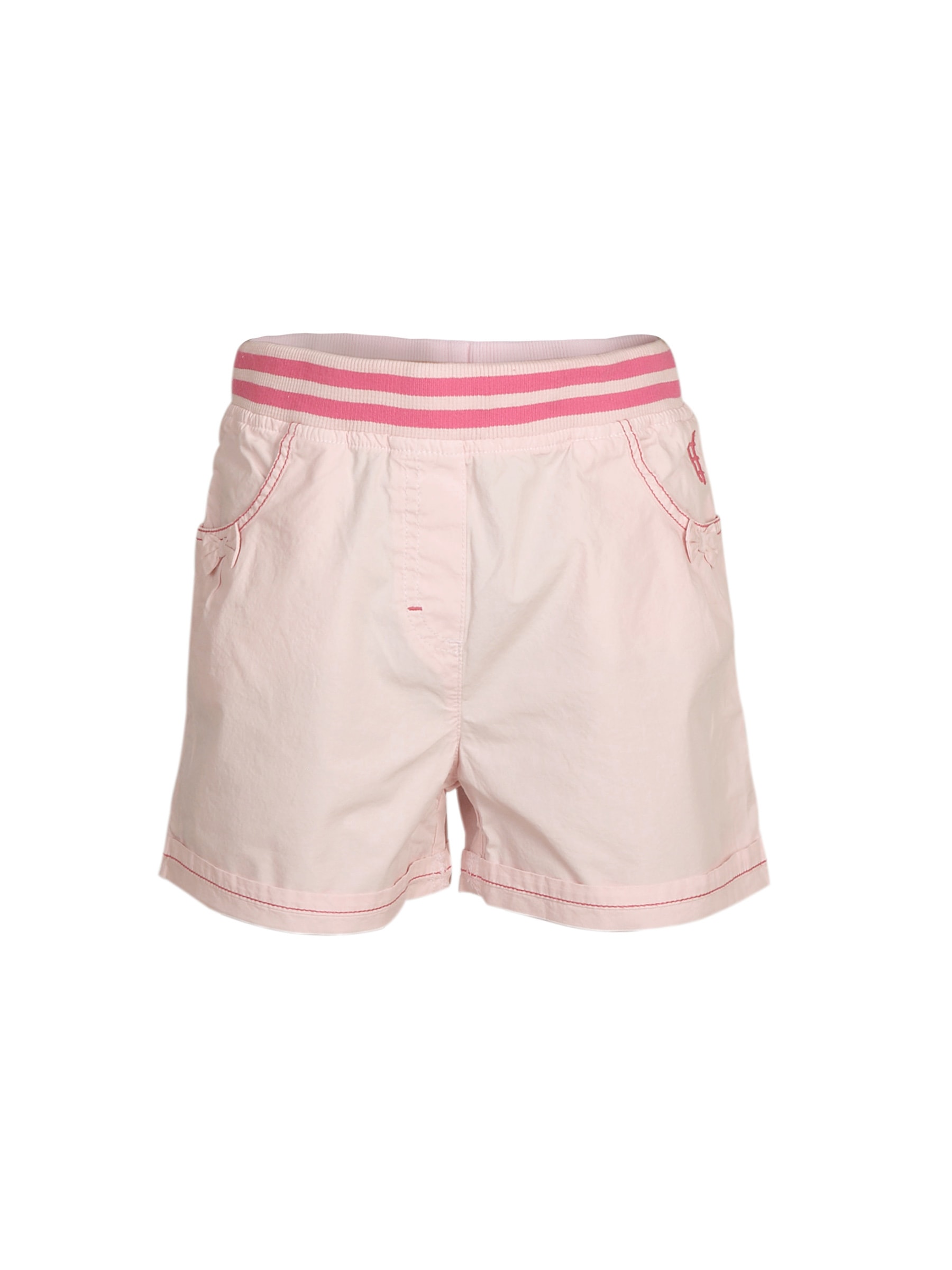 Allen Solly Kids Girls Poplin Pink Shorts