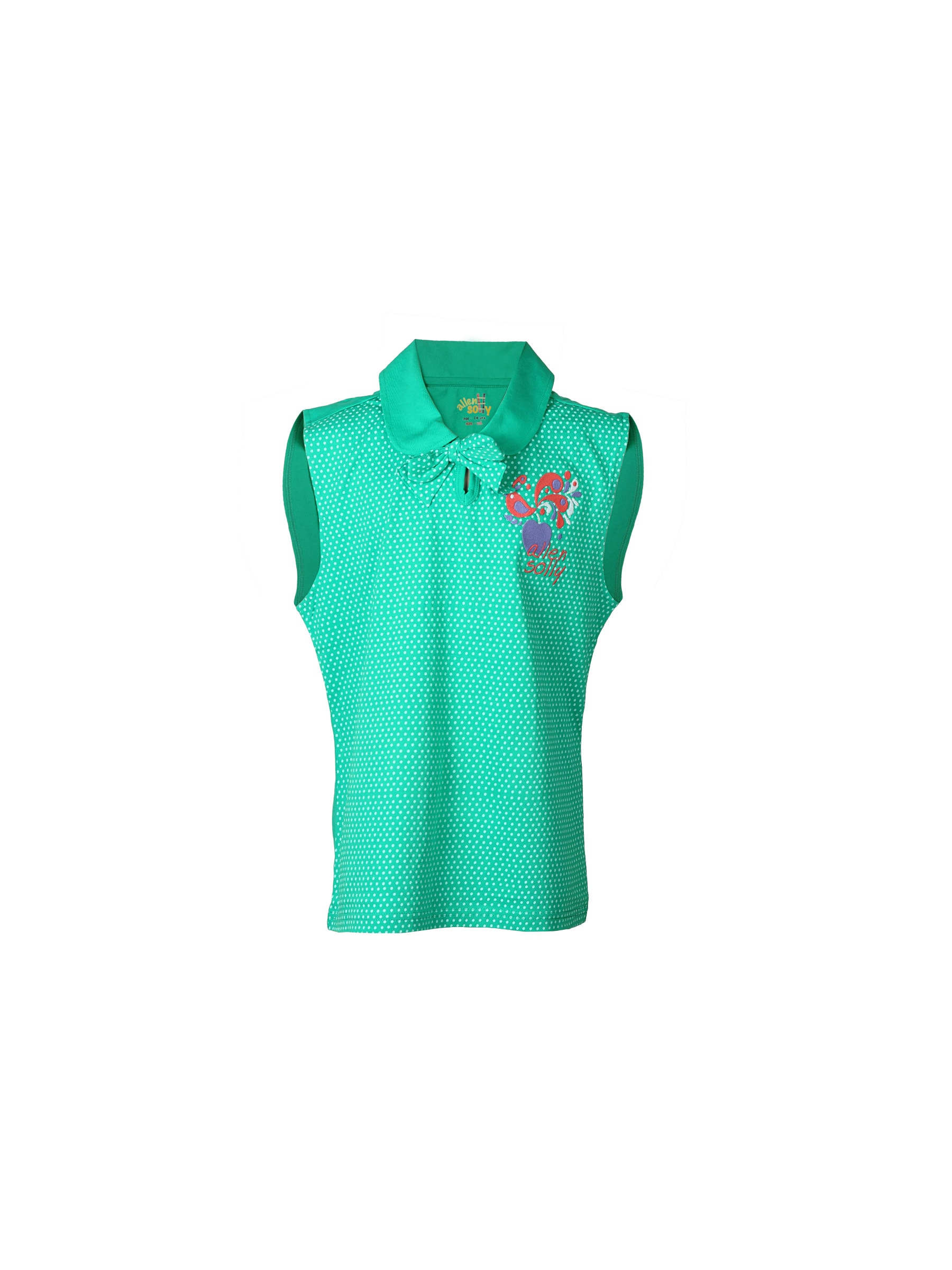 Allen Solly Kids Girls Polka Green T-shirt