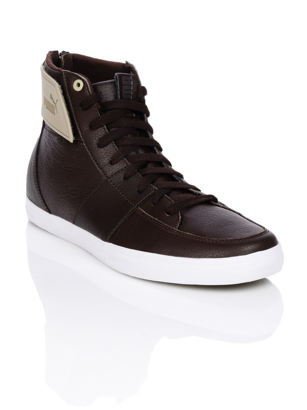 Puma Men EI Vuelo Mid Leather Brown Shoes