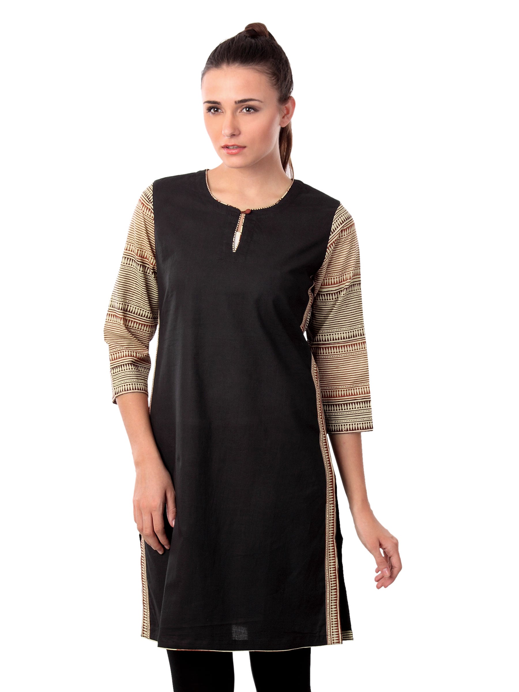 Fabindia Women Black Kurta