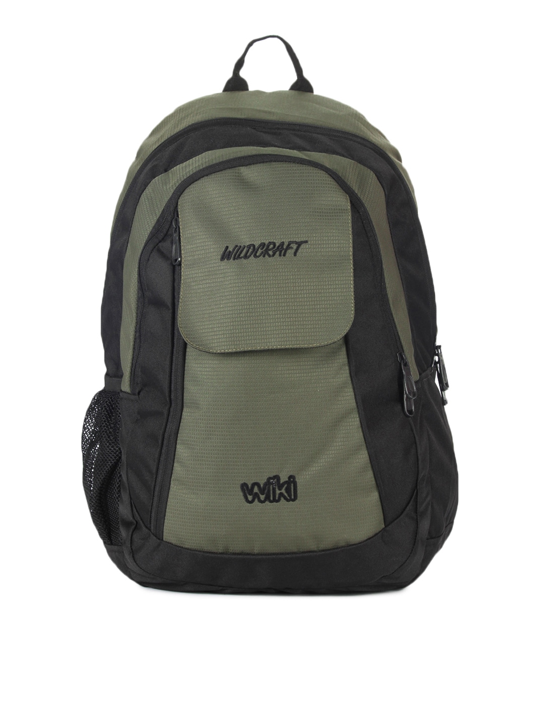 Wildcraft Unisex Olive Green & Black Backpack