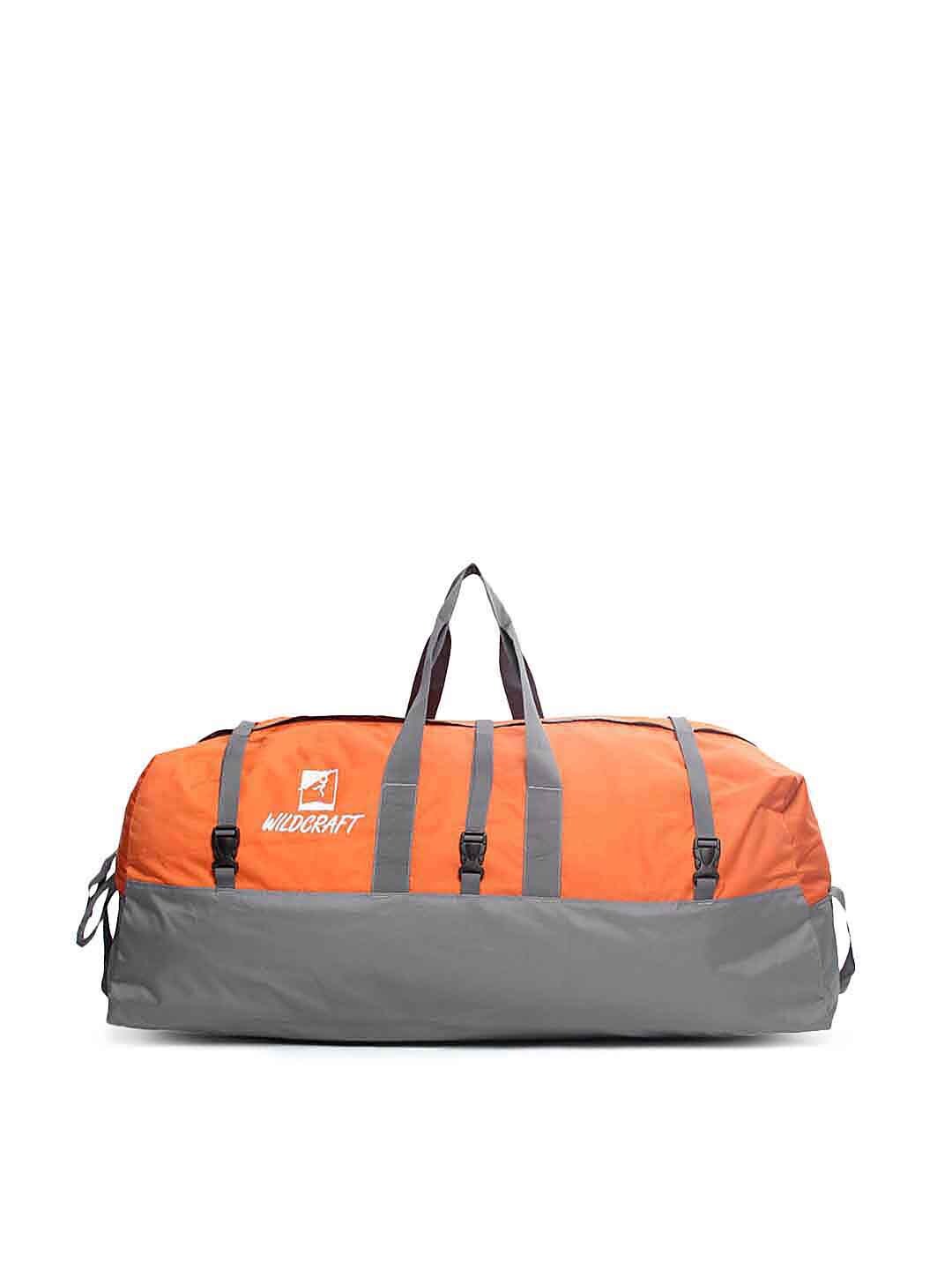 Wildcraft Unisex Orange & Grey Oversized Duffel Bag